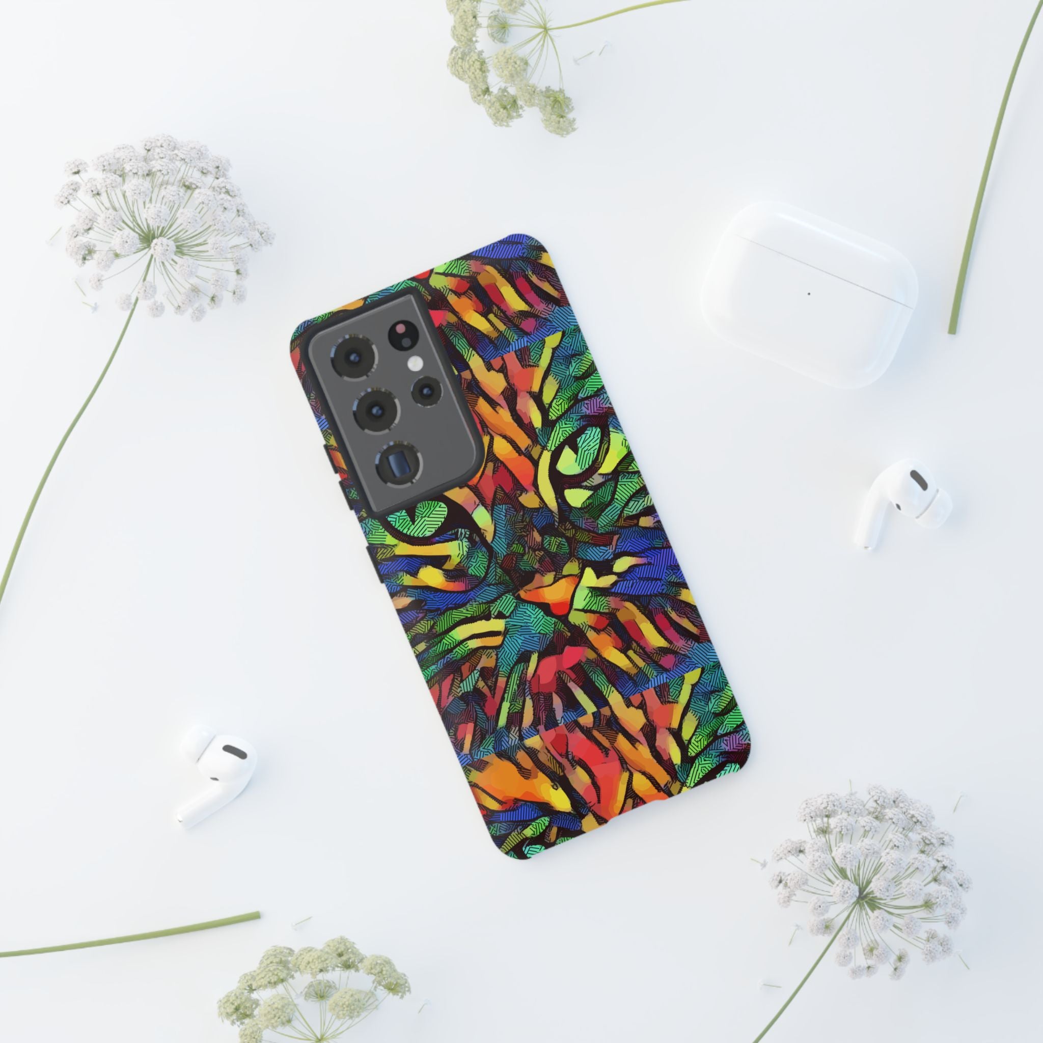 Colorful Phone Cases for Vibrant Style - Tough Cases, Unique Gifts, Animal Print, Artistic Design, Phone Accessories, Eco-Friendly