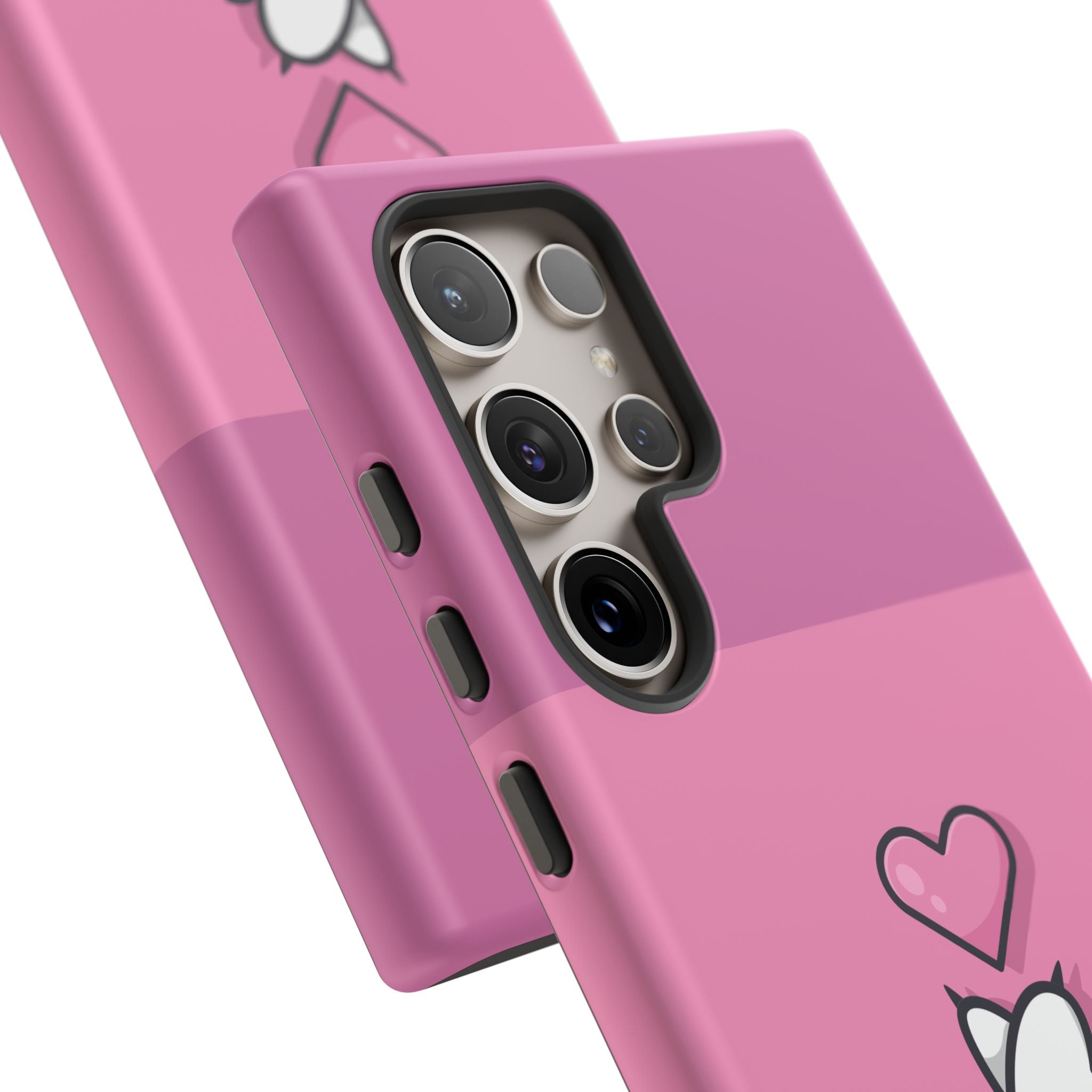 Cute Cat Paw Phone Case, Playful Pet Lover Gift, Animal Print Phone Cover, Heart Design Case, Fun Feminine Case, Kawaii Style