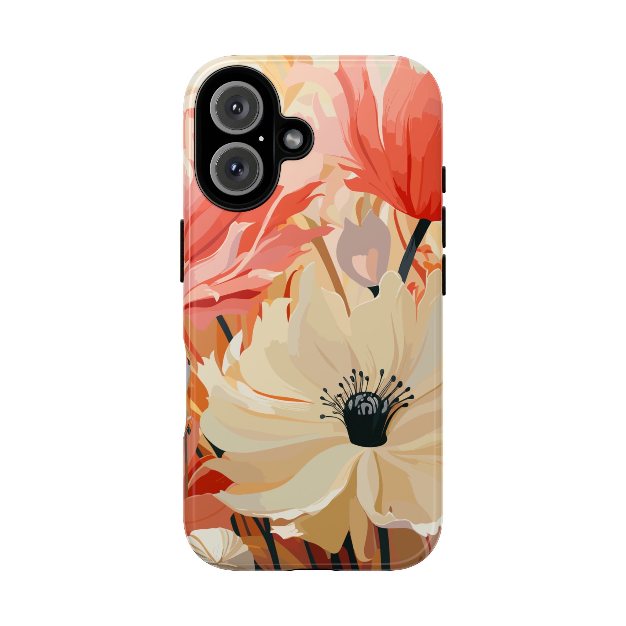Floral Phone Case, Tough Protective Cover for Floral Lovers, Perfect Gift for Friends, Spring Celebration, Art Lovers Gift