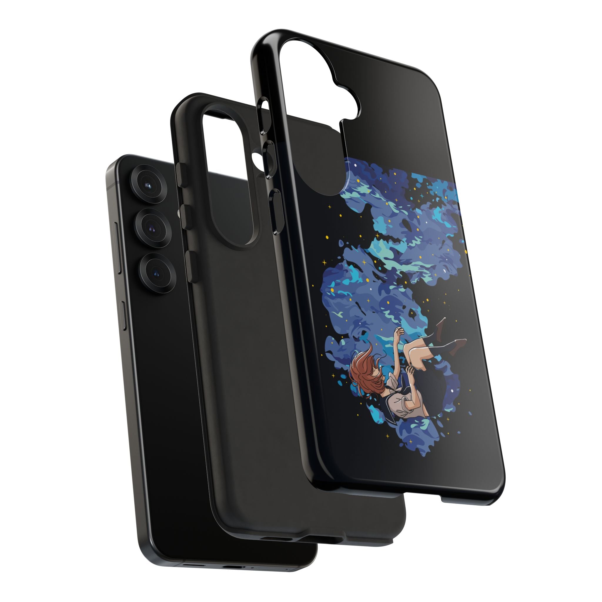Tough Cases Phone Case - Artistic Galaxy Design, Cute Sleeve for Teens, Gift for Students, Unique Mobile Accessory, Trendy Tech Protection