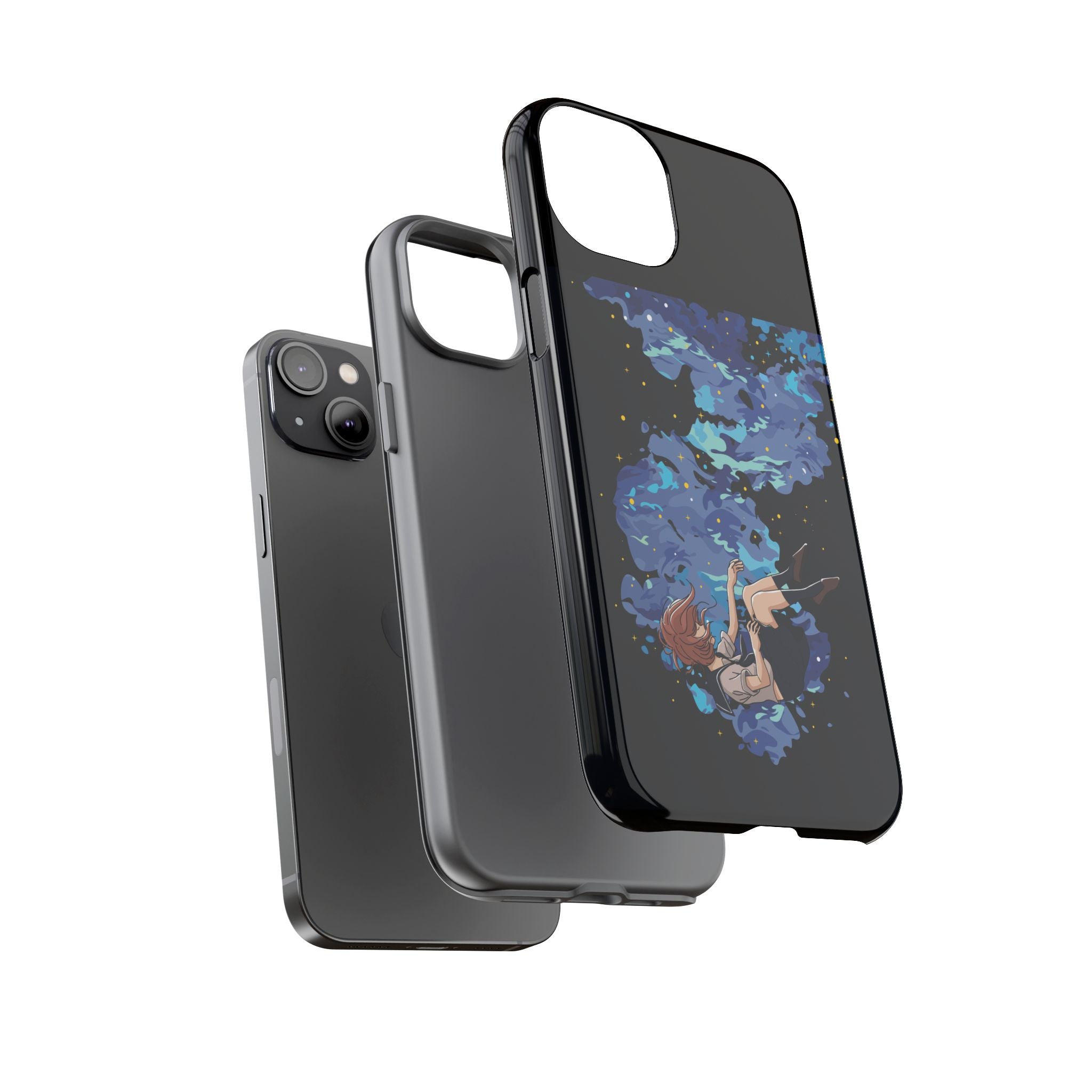 Tough Cases Phone Case - Artistic Galaxy Design, Cute Sleeve for Teens, Gift for Students, Unique Mobile Accessory, Trendy Tech Protection