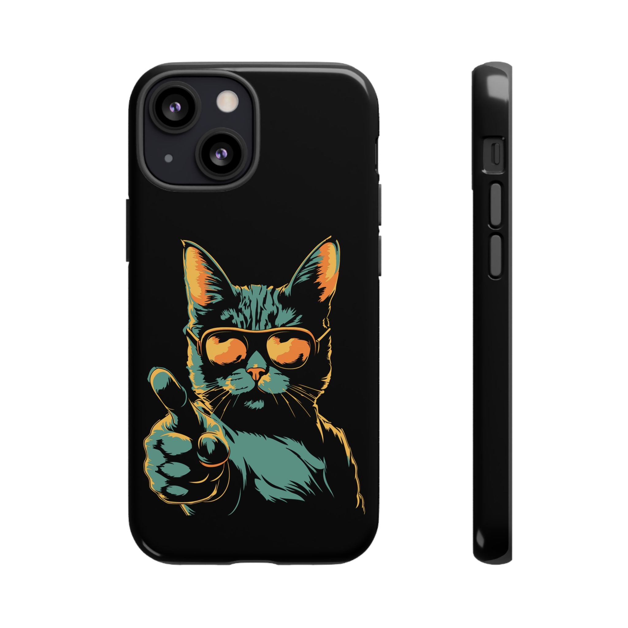 Cool Cat Phone Case, Stylish Phone Cover, Pet Lover Gift, Cute Cat Design, Fun Cat Accessories