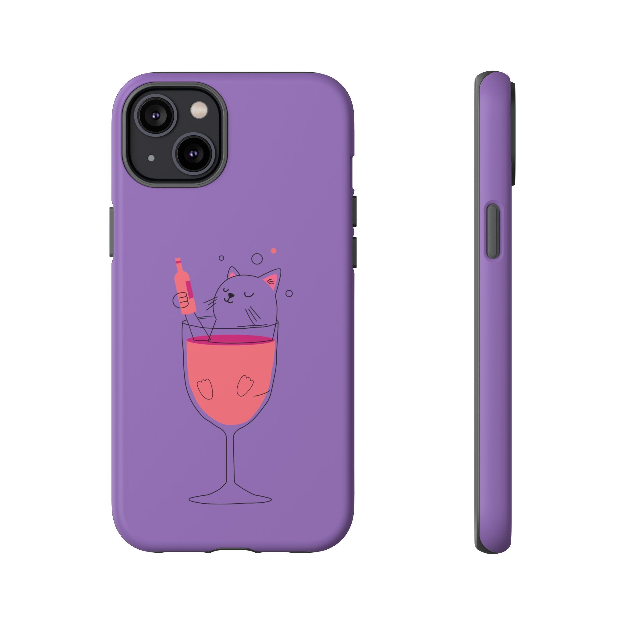 Cute Cat Phone Case, Fun Gift for Cat Lovers, Colorful Phone Cover, Pet Lover Accessory, Unique Cat Themed Case