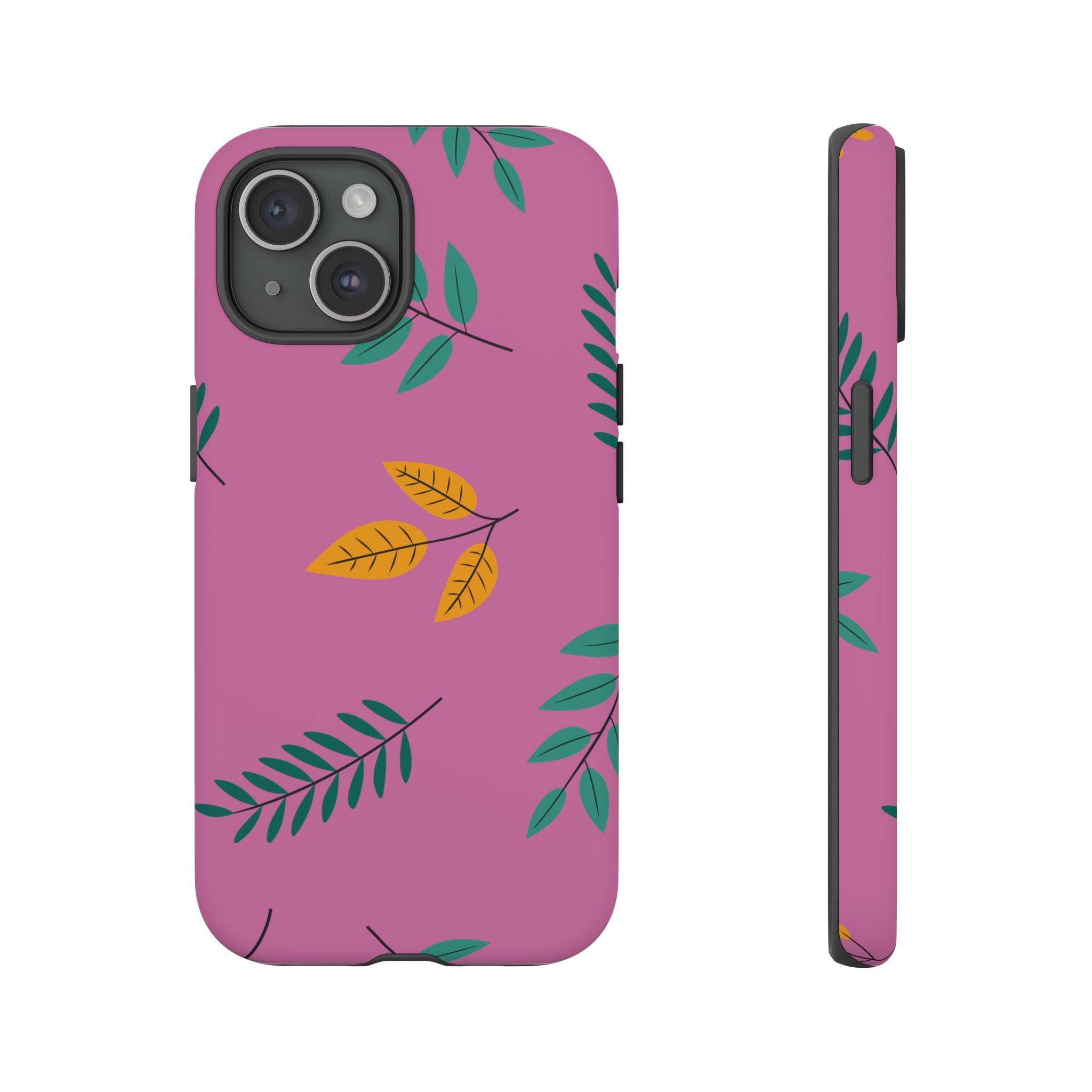 Feminine Floral Phone Case, Tough Cases for iPhone, Nature-Themed Tech Accessory, Cute Gift for Her, Botanical Design, Spring Decor