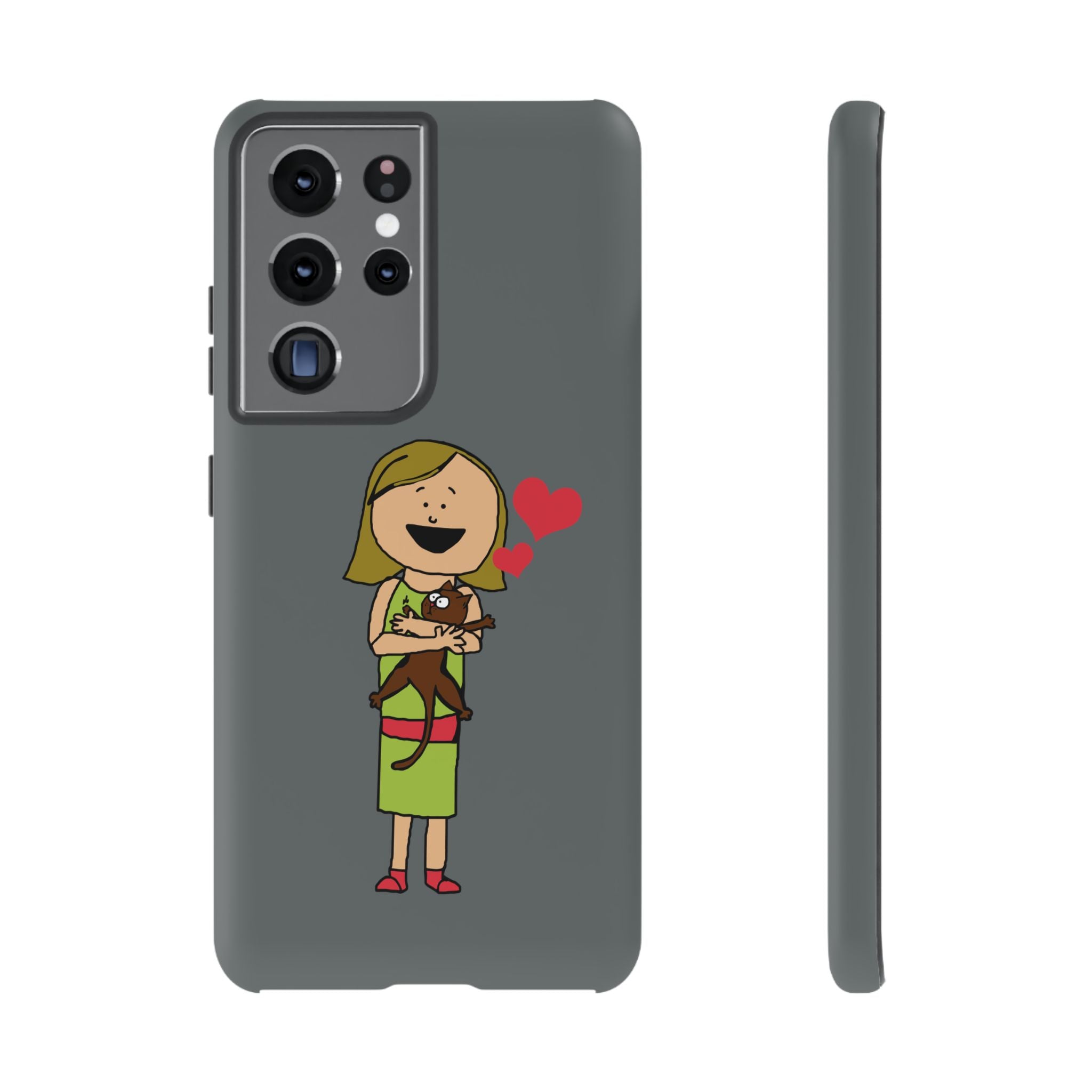 Pet Lover's Phone Case, Cute Animal Phone Cover, Gift for Dog Lovers, Cartoon Design, Fun Smartphone Accessory