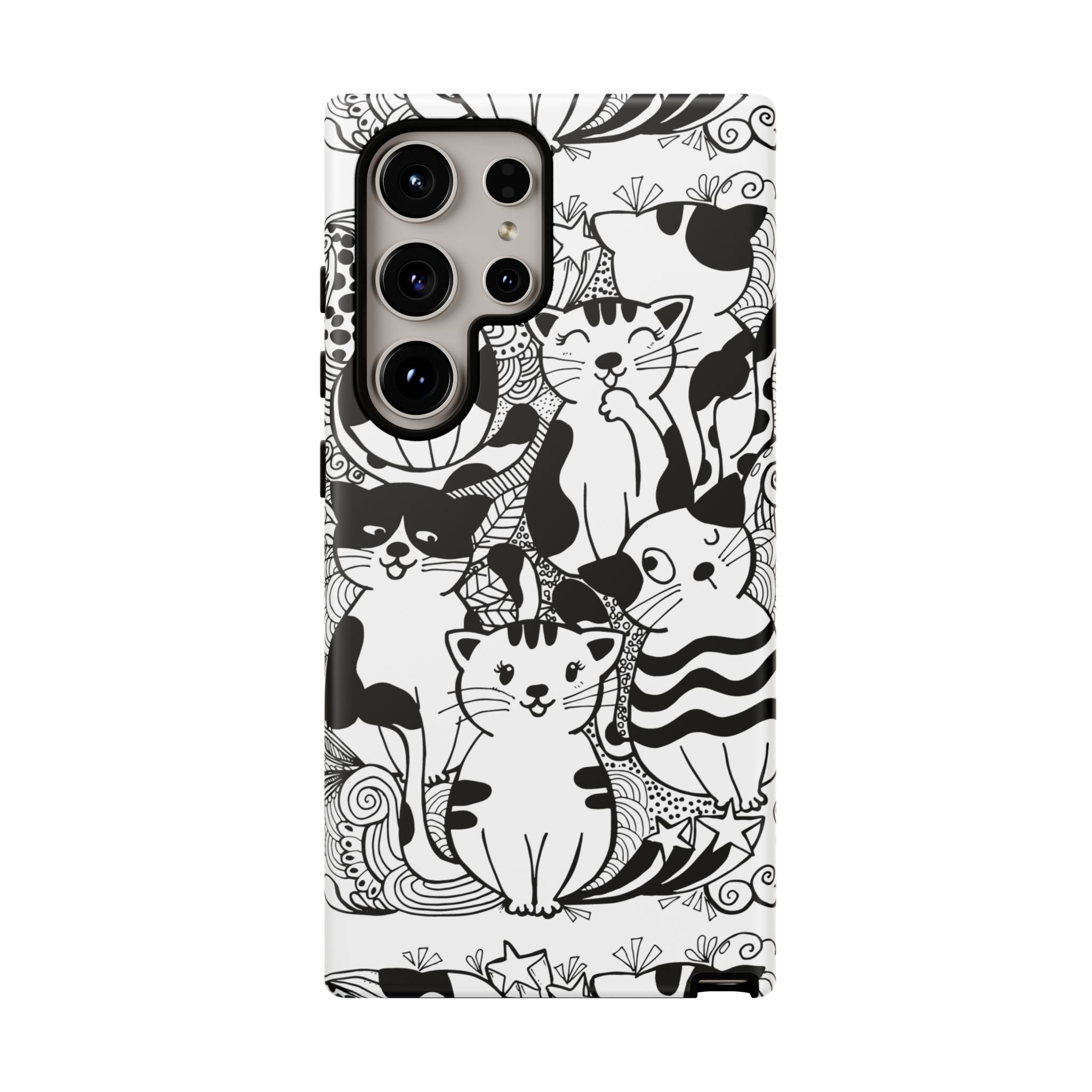Cat-Themed Phone Case, Cute Cat Art, Pet Lover Gift, Birthday Present, Unique Cat Decor, Fun Tech Accessories, Animal Lover Case
