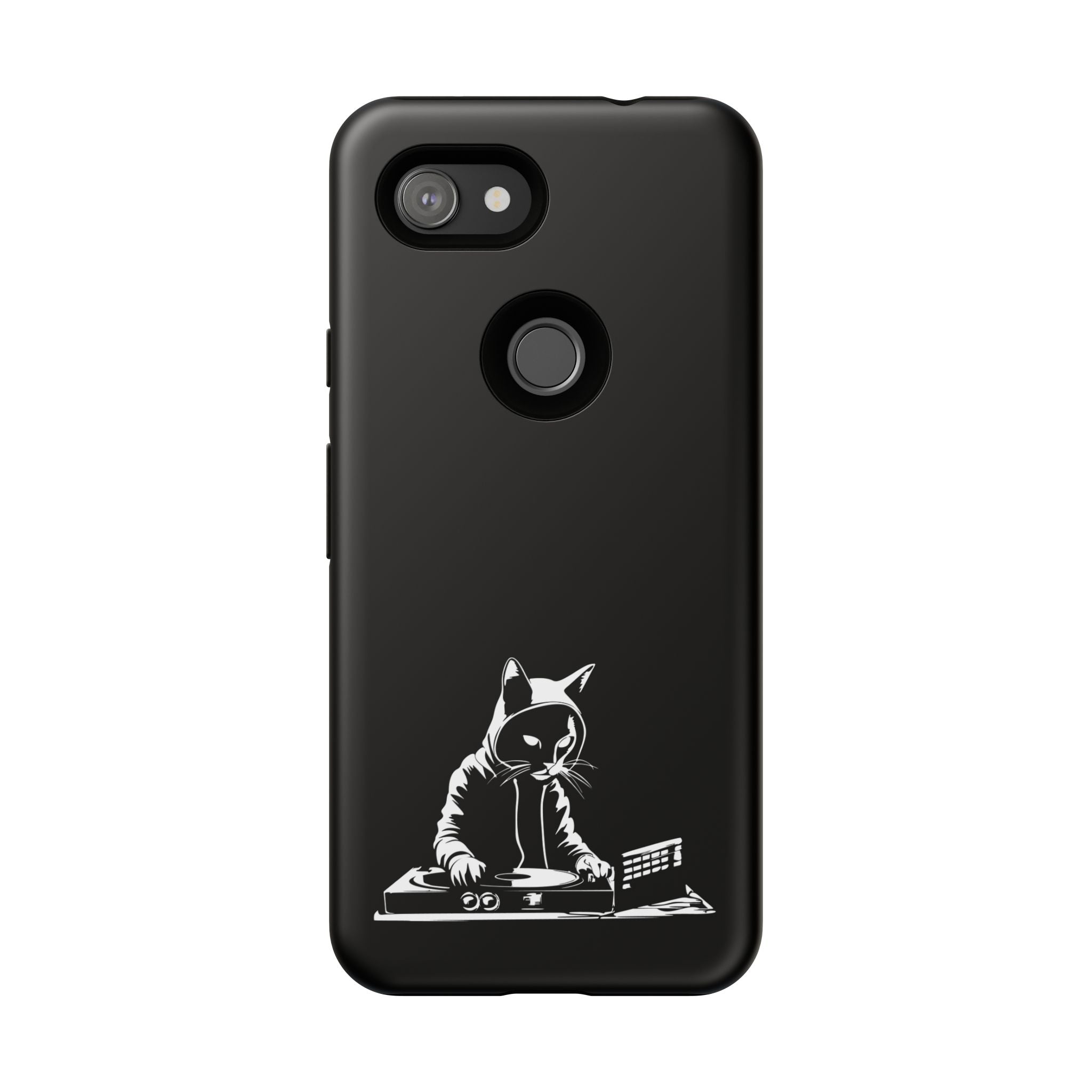 Cat DJ Phone Case | Stylish Tough Cases for Music Lovers, Gift for Cat Owners, Unique Phone Accessory, Cool Tech Gear