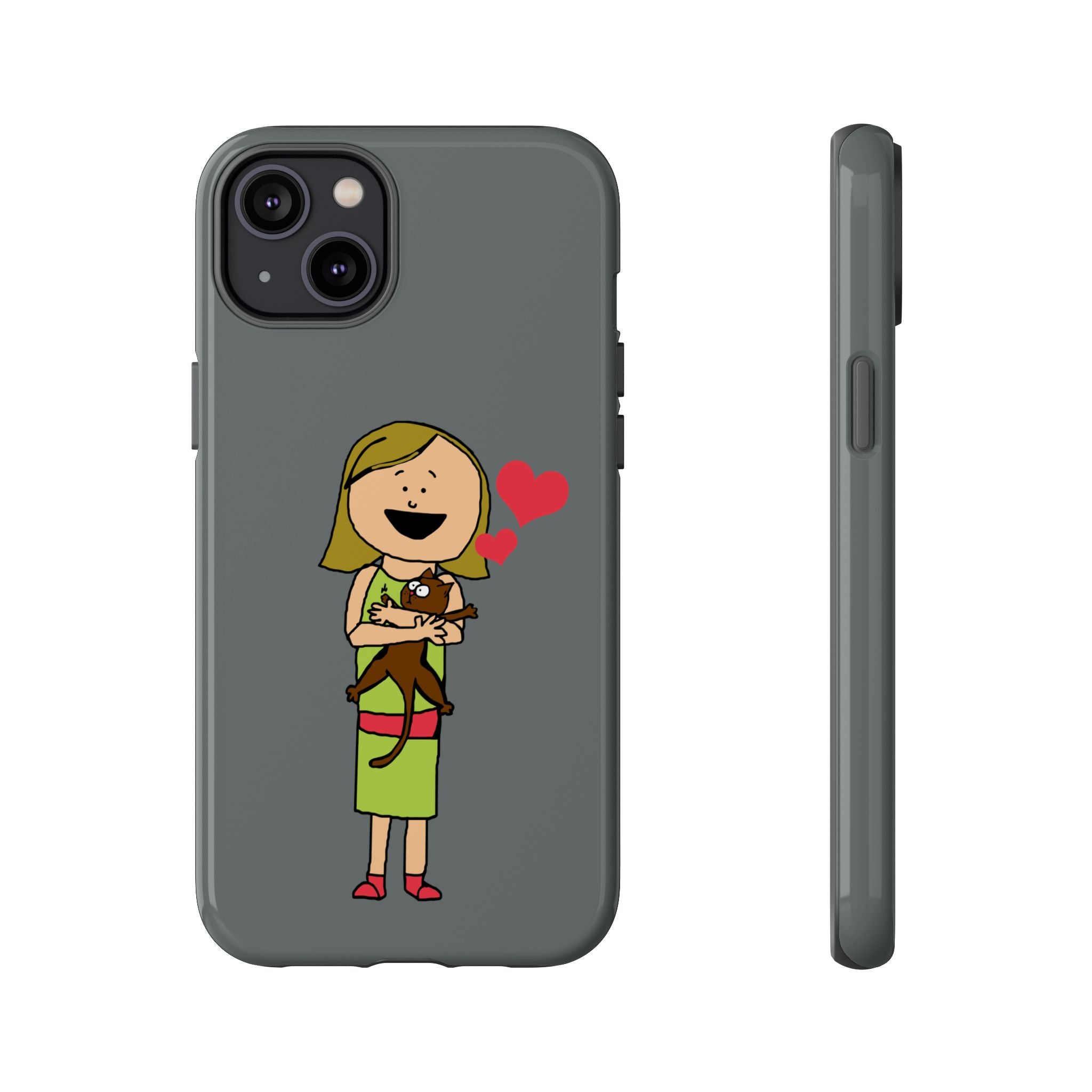Pet Lover's Phone Case, Cute Animal Phone Cover, Gift for Dog Lovers, Cartoon Design, Fun Smartphone Accessory