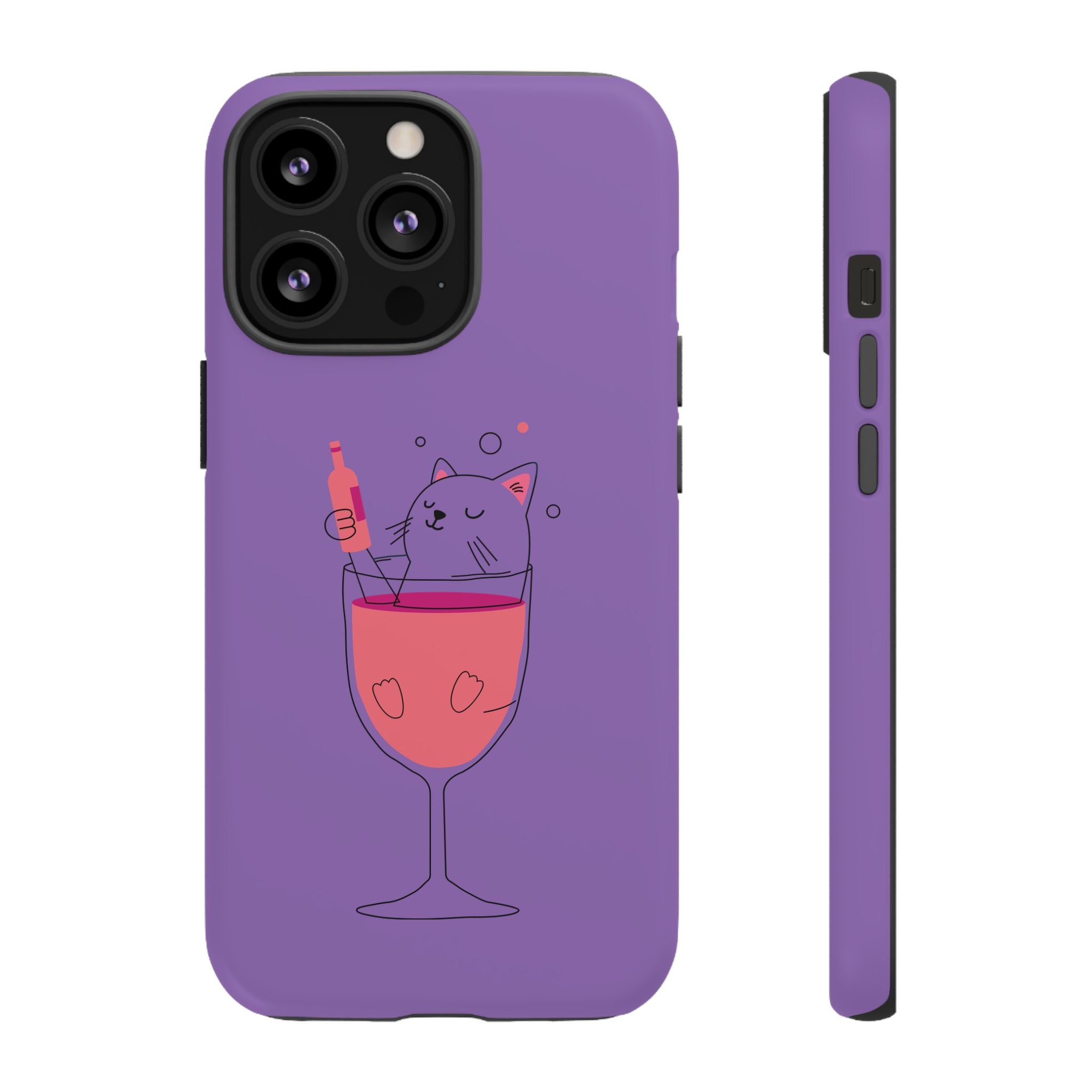 Cute Cat Phone Case, Fun Gift for Cat Lovers, Colorful Phone Cover, Pet Lover Accessory, Unique Cat Themed Case