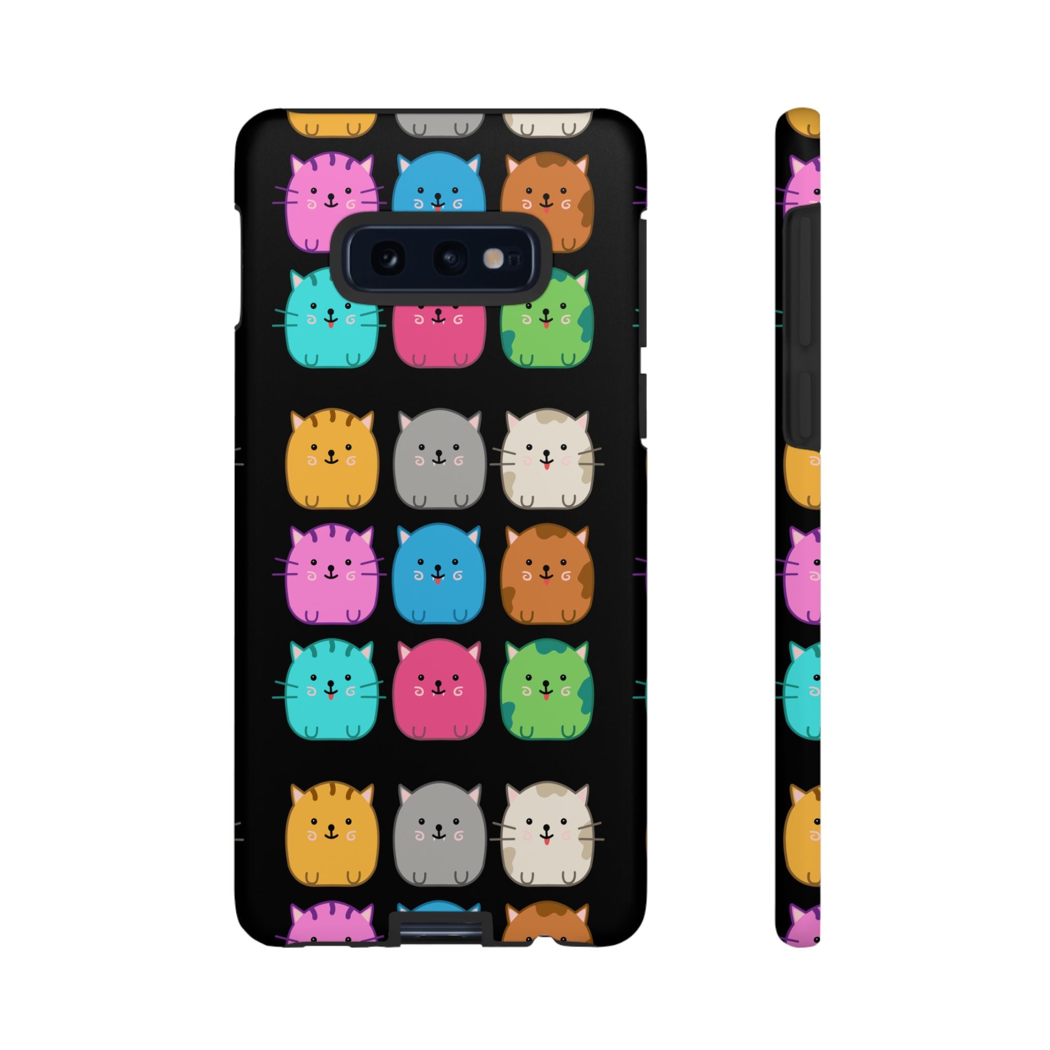 Cute Cat Phone Case, Kawaii Animal Lover Gift, Tough Phone Cover for Kids and Adults, Fun Cat Designs for Birthdays, Pet Lovers