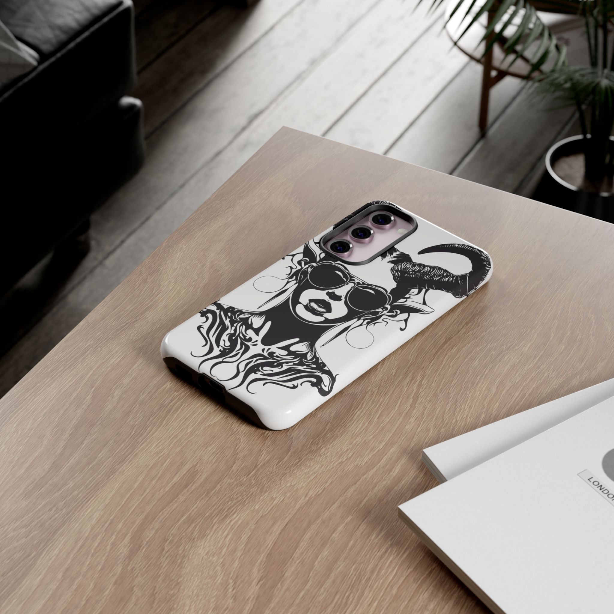 Tough Cases: Stylish Phone Case with Edgy Design, Protective Cover, Gift for Her, Trendy Accessories, Unique Art, Holiday Present