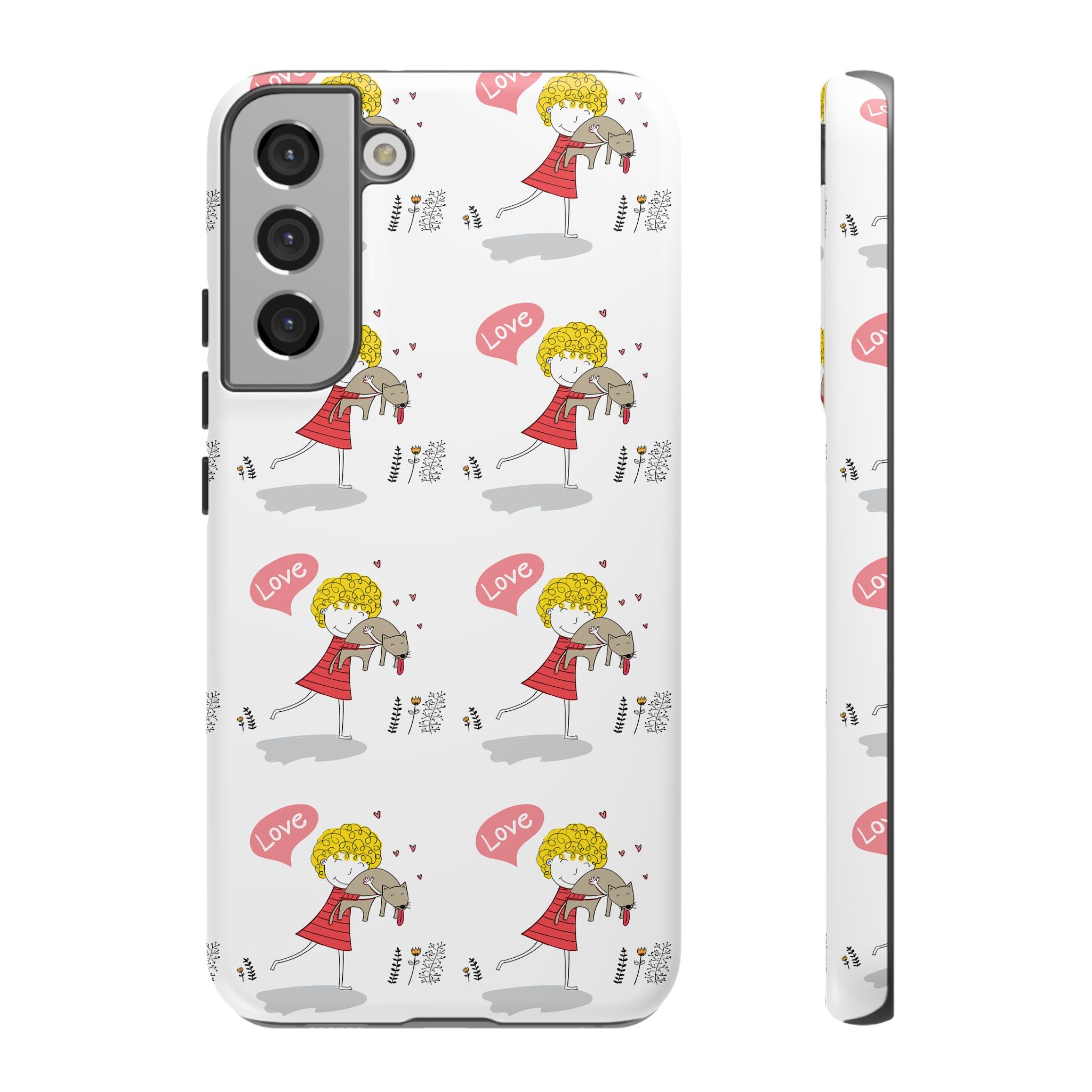 Love-Themed Phone Case | Cute Pet Lover Accessory, Perfect Gift for Birthdays, Anniversaries, Animal Lovers, Valentine's Day