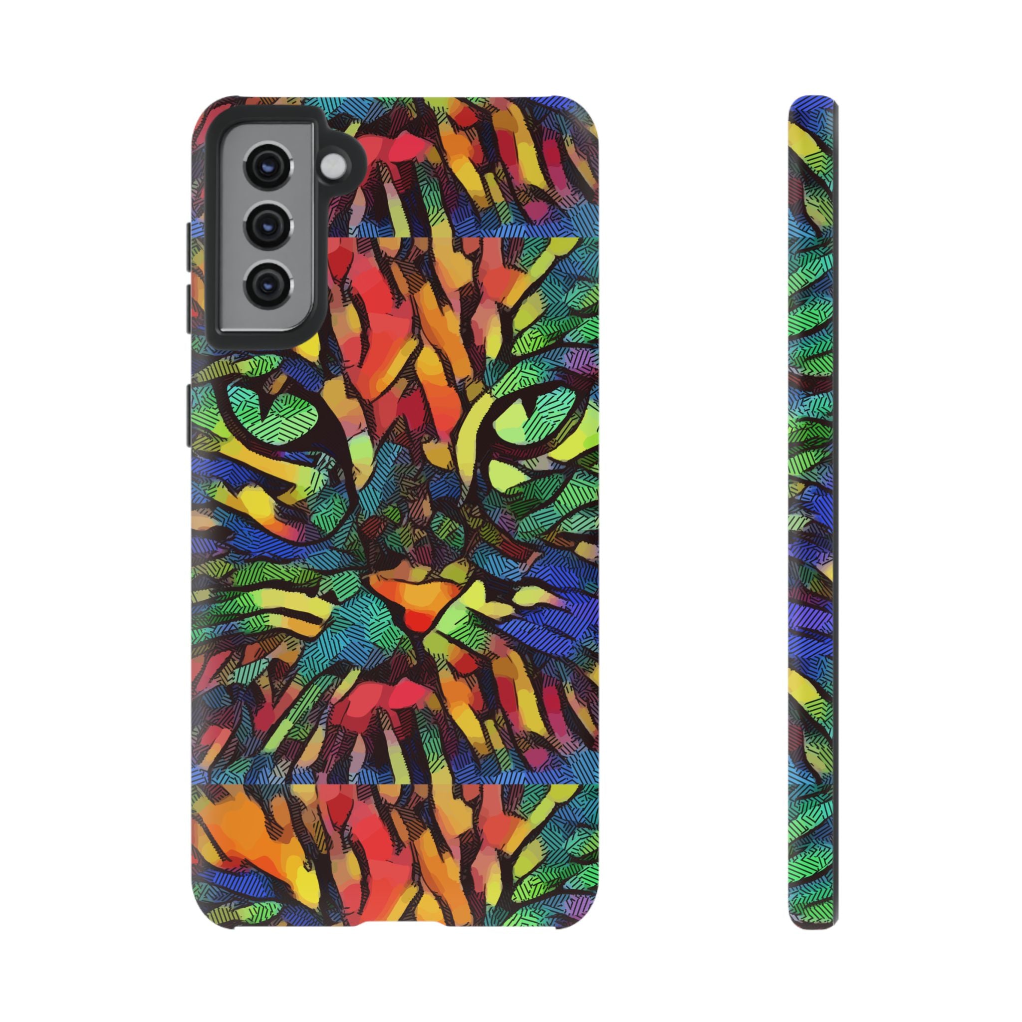 Colorful Phone Cases for Vibrant Style - Tough Cases, Unique Gifts, Animal Print, Artistic Design, Phone Accessories, Eco-Friendly