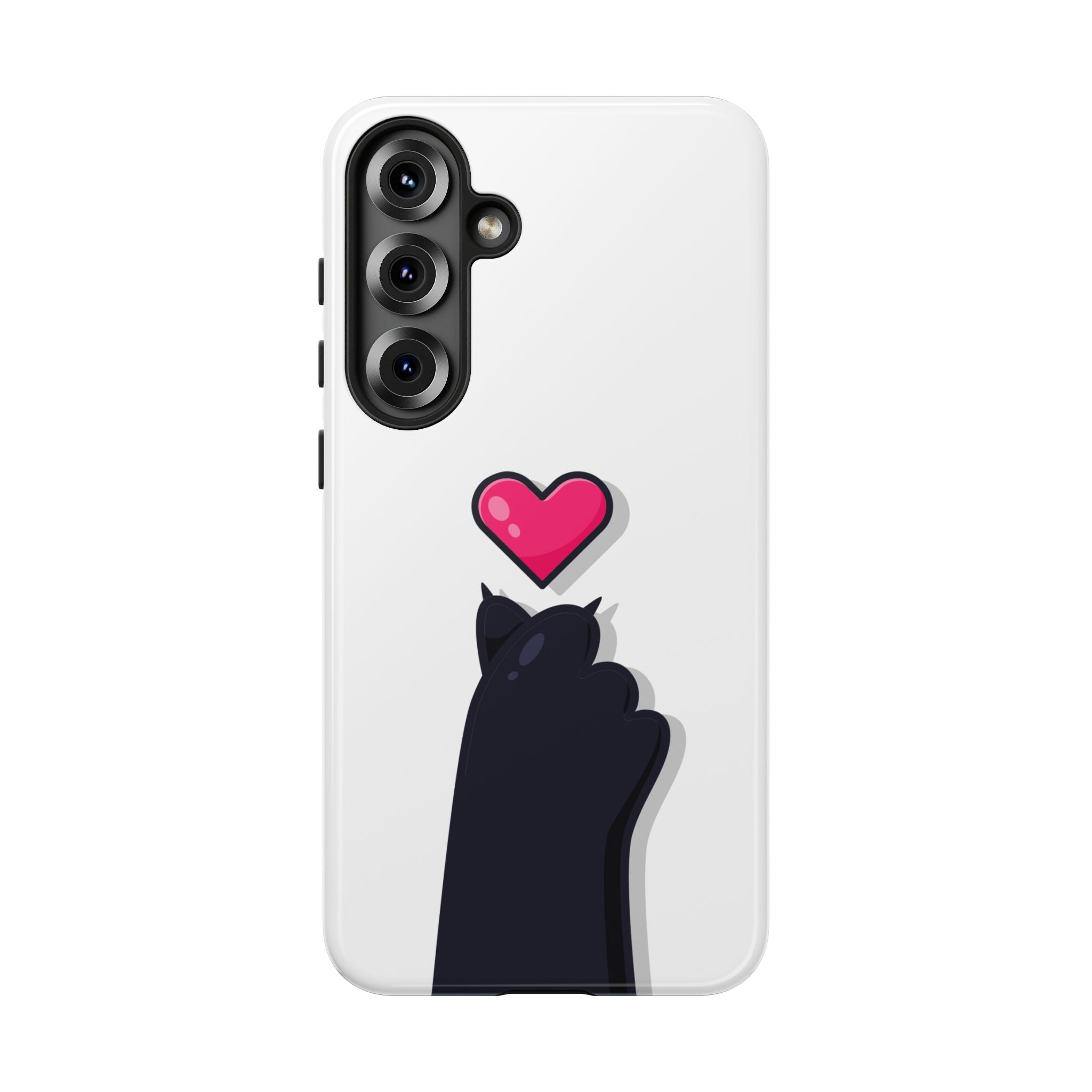 Cute Cat Love Phone Case, Tough Cell Phone Cover, Animal Lover Gifts, Pet Parent Accessories, Valentine's Day Essentials