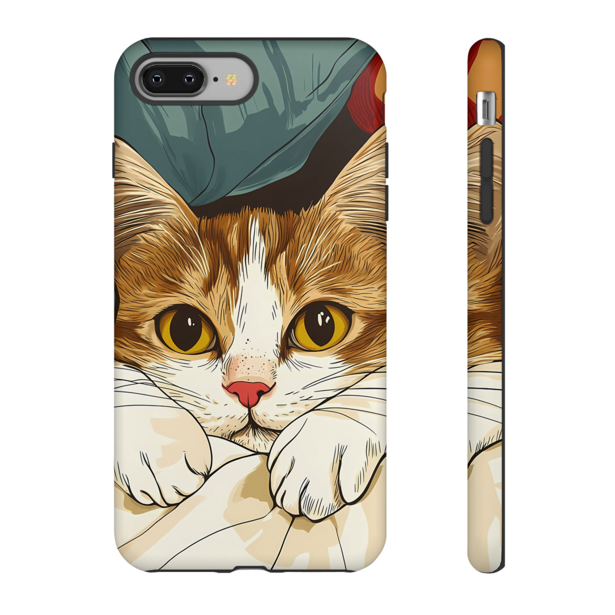 Cute Cat Phone Case - Ideal for Cat Lovers, Pet Owners, Birthday Gifts, Smartphone Accessories, Funny Pet Humor