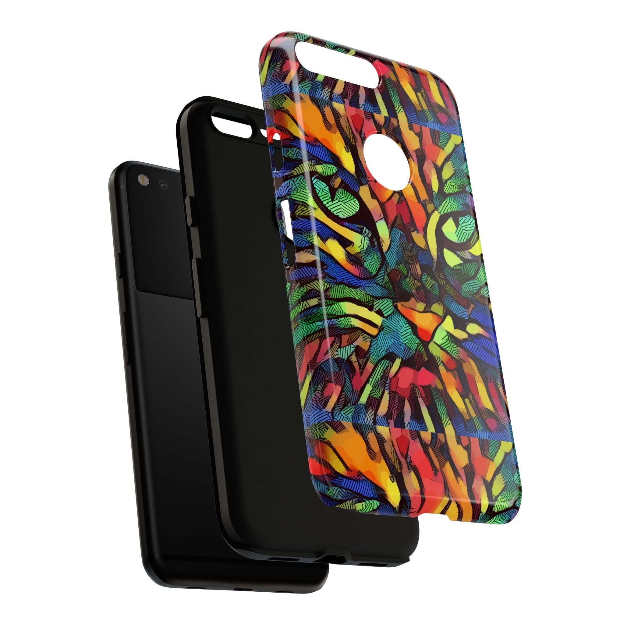 Colorful Phone Cases for Vibrant Style - Tough Cases, Unique Gifts, Animal Print, Artistic Design, Phone Accessories, Eco-Friendly