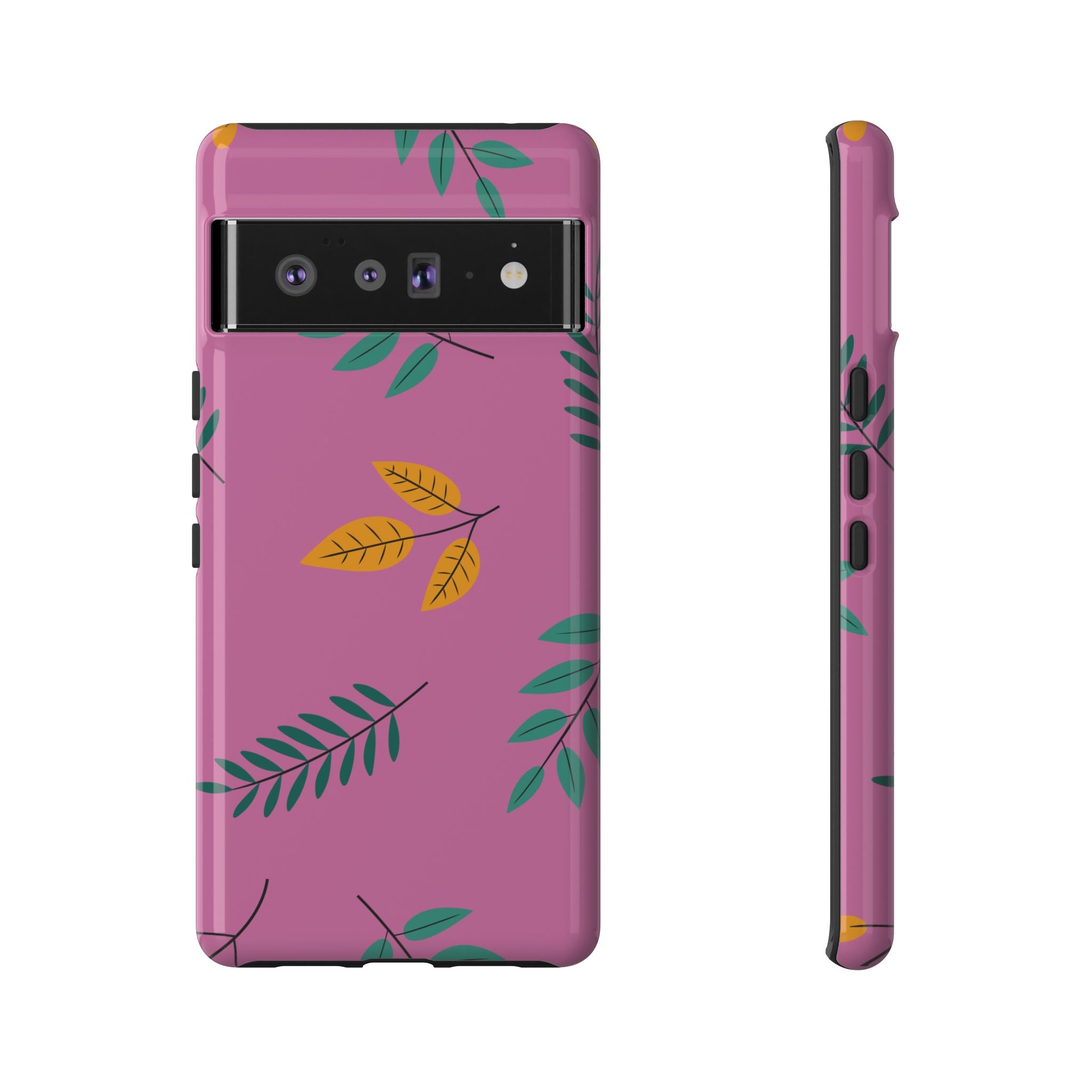 Feminine Floral Phone Case, Tough Cases for iPhone, Nature-Themed Tech Accessory, Cute Gift for Her, Botanical Design, Spring Decor