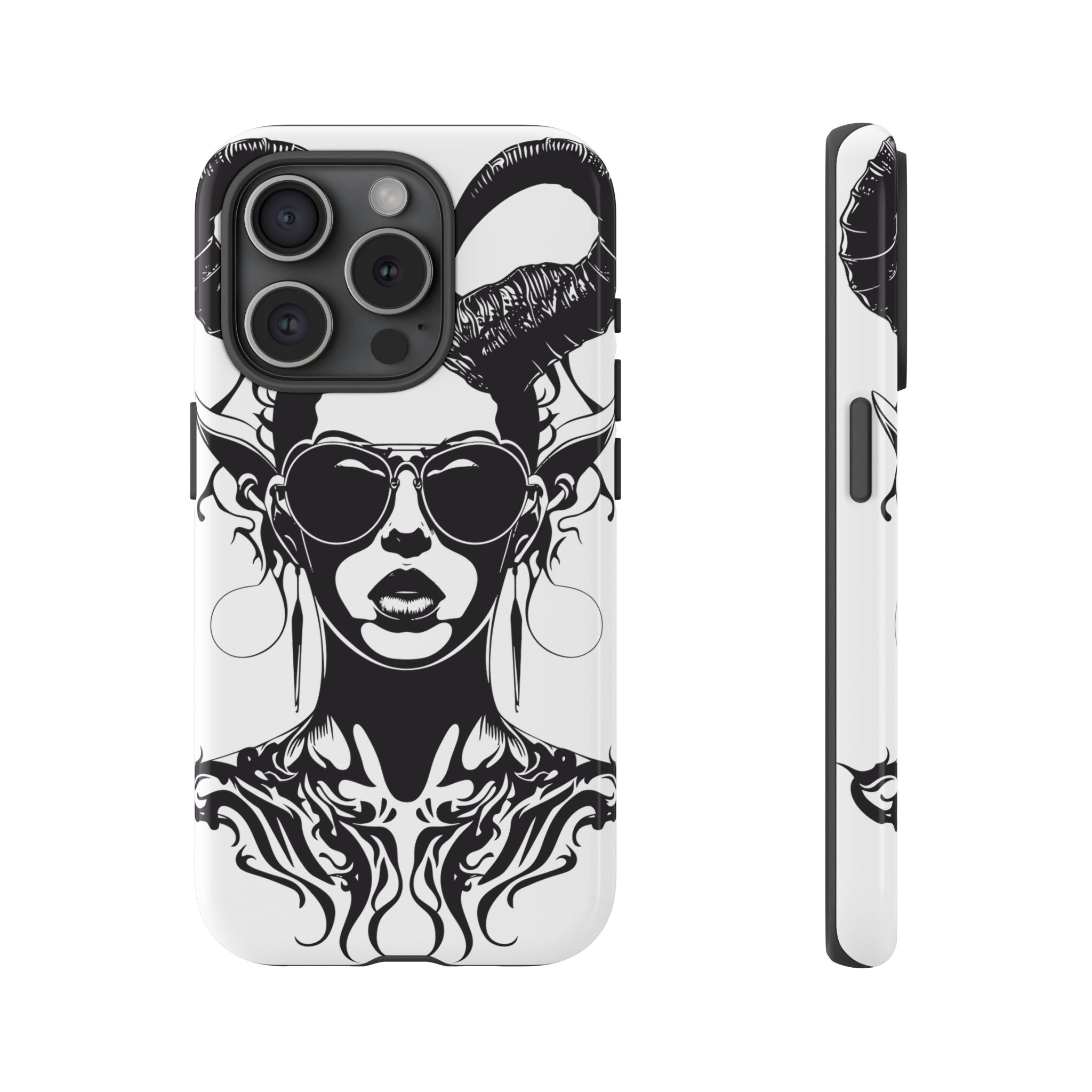 Tough Cases: Stylish Phone Case with Edgy Design, Protective Cover, Gift for Her, Trendy Accessories, Unique Art, Holiday Present