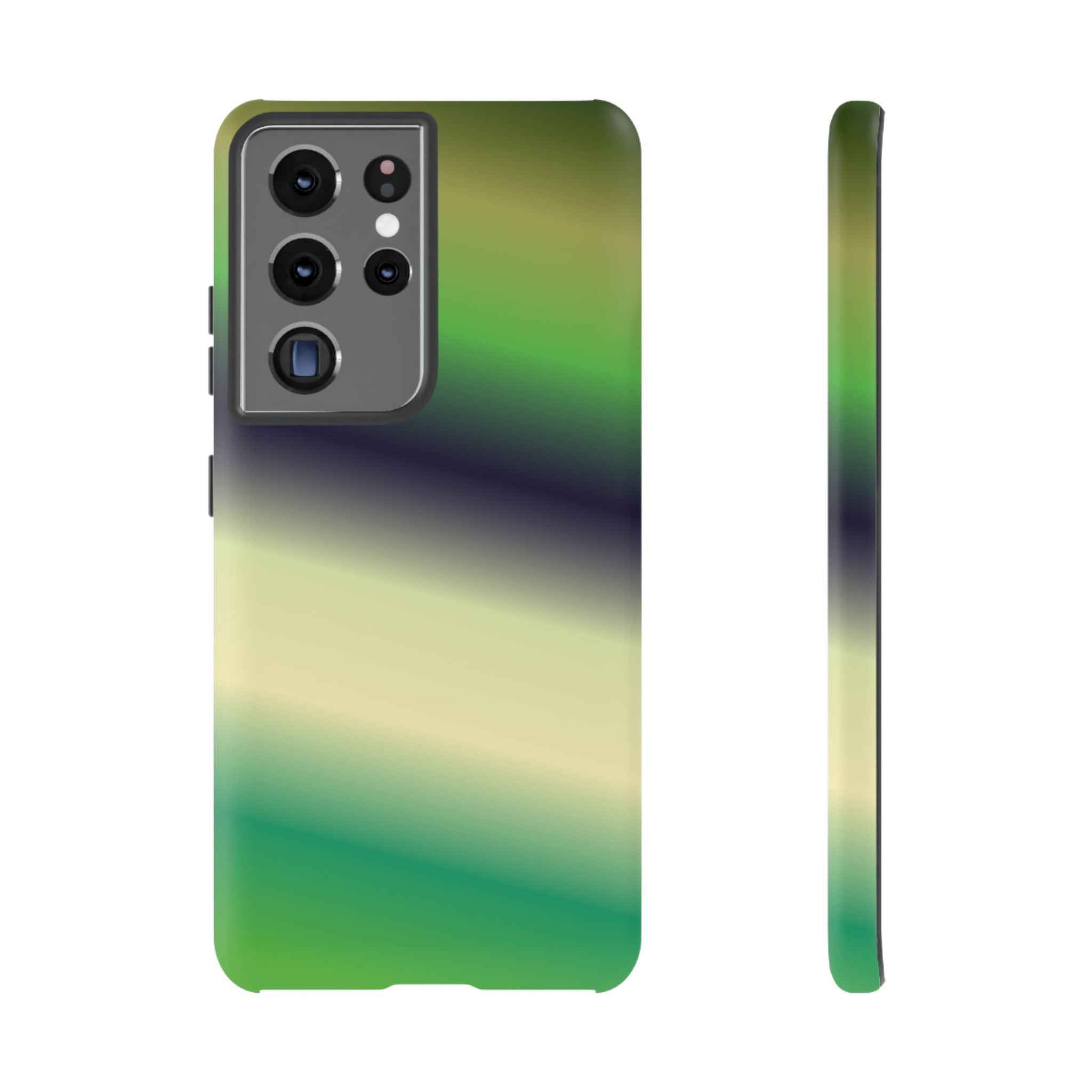 Gradient Phone Case - Tough Cases, Unique Cell Phone Cover, Stylish Tech Accessories, Green and Black Gradient, Perfect Gift