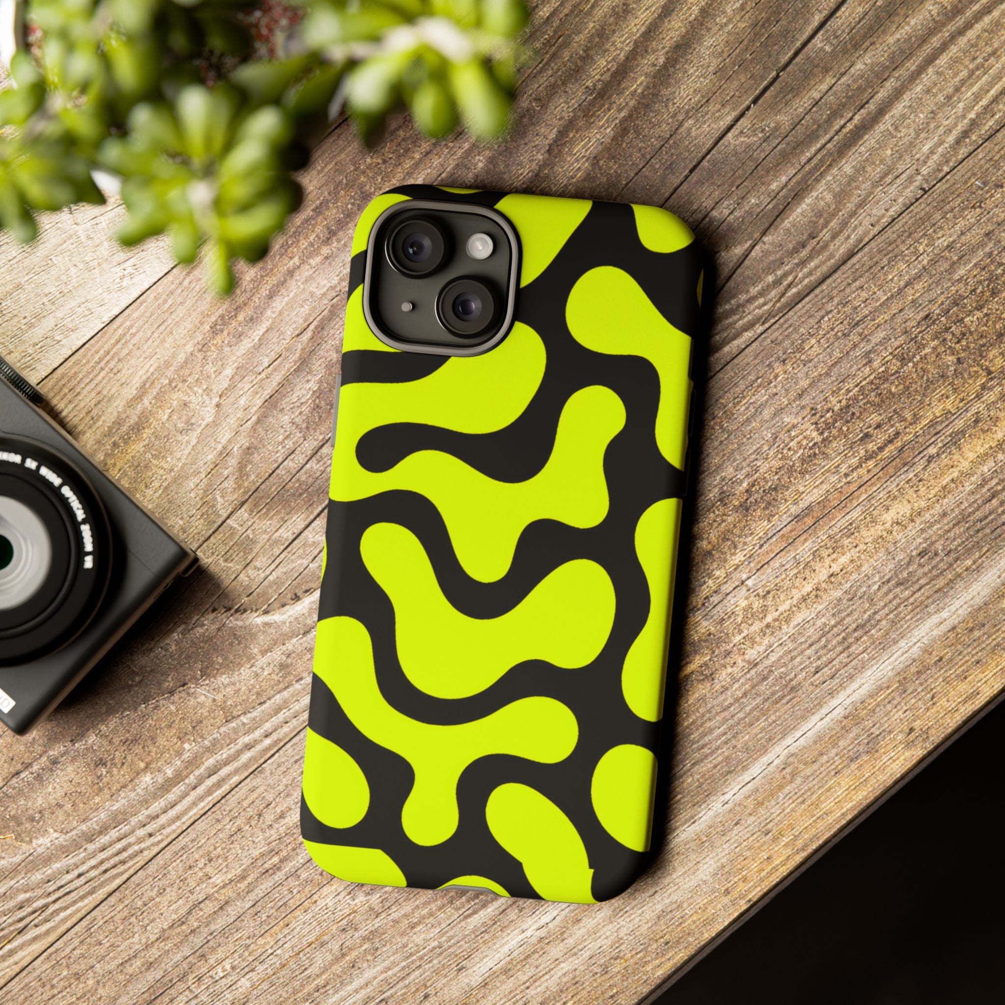 Bold Pattern Phone Case, Stylish Protective Cover, Unique Gift for Tech Lovers, Trendy Mobile Accessory, Rejuvenate Your Style