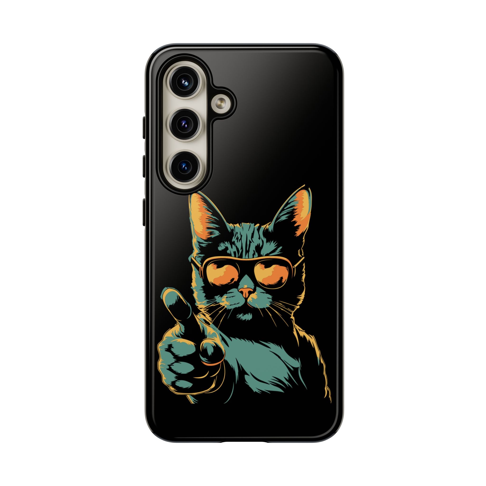 Cool Cat Phone Case, Stylish Phone Cover, Pet Lover Gift, Cute Cat Design, Fun Cat Accessories