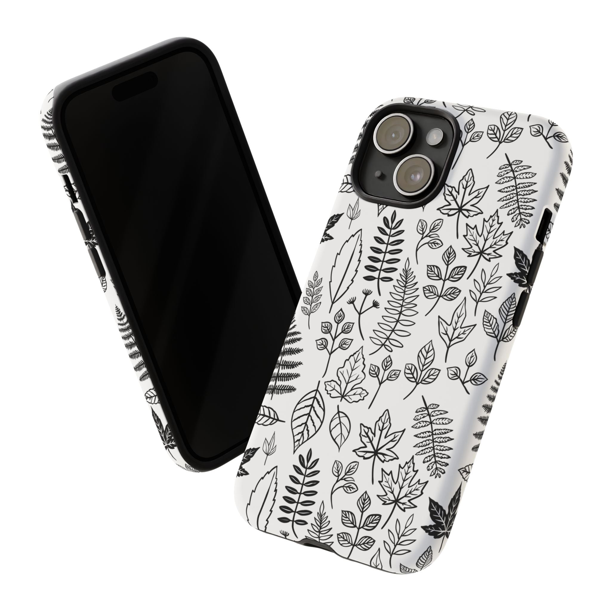 Stylish Phone Case for Nature Lovers, Botanical Design, Gift for Her, Fall Accessories, Customizable Tech Gear