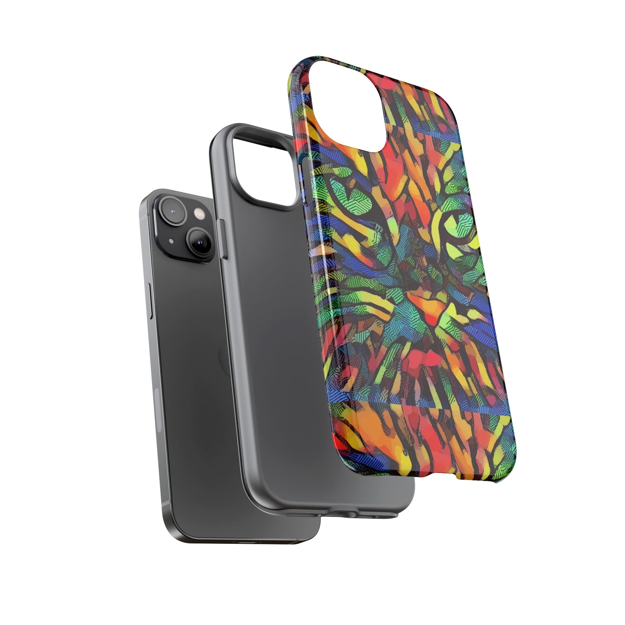 Colorful Phone Cases for Vibrant Style - Tough Cases, Unique Gifts, Animal Print, Artistic Design, Phone Accessories, Eco-Friendly