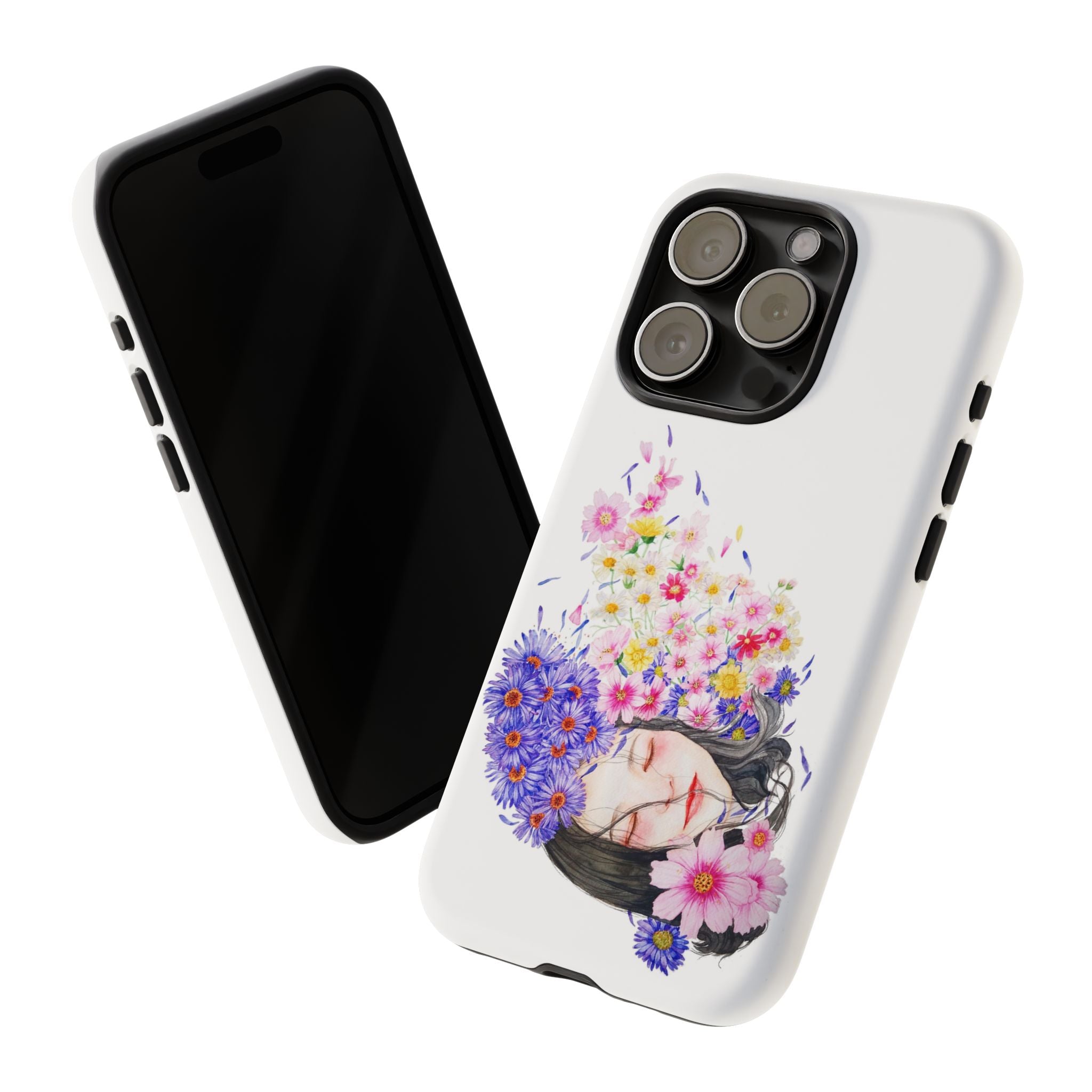 Floral Phone Case | Tough Cases | Cute Floral Design, Gift for Her, Spring Accessory, Mother's Day Gift, Stylish Protection