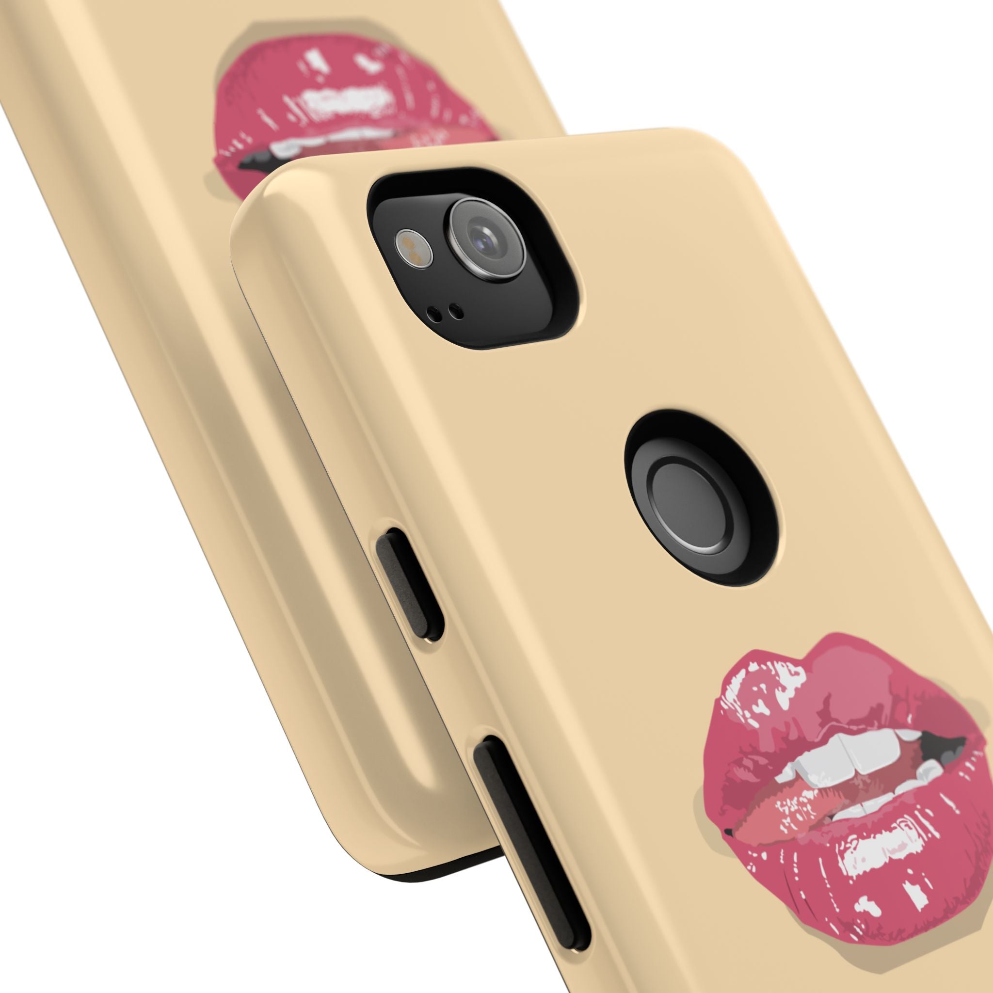 Stylish Phone Case with Lip Print, Trendy Mobile Cover, Fashion Accessory, Gift for Her, Cute Cell Phone Case