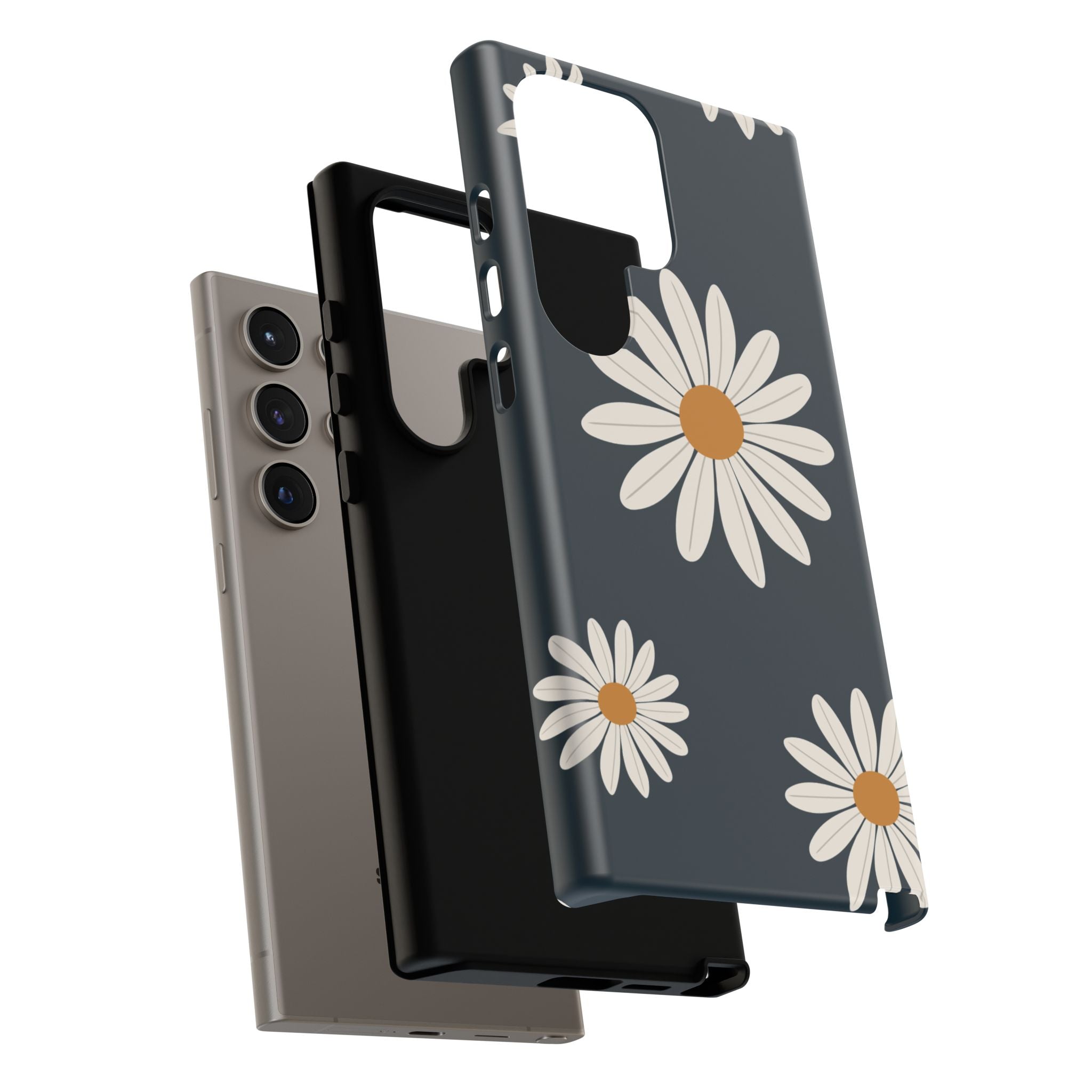 Daisy Phone Case, Floral Phone Cover, Tough Phone Case, Gift for Flower Lovers, Smartphone Accessory, Spring Design