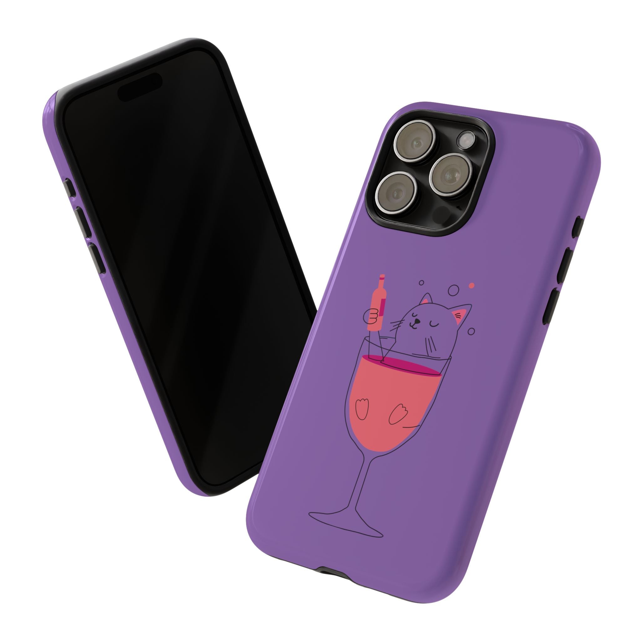 Cute Cat Phone Case, Fun Gift for Cat Lovers, Colorful Phone Cover, Pet Lover Accessory, Unique Cat Themed Case