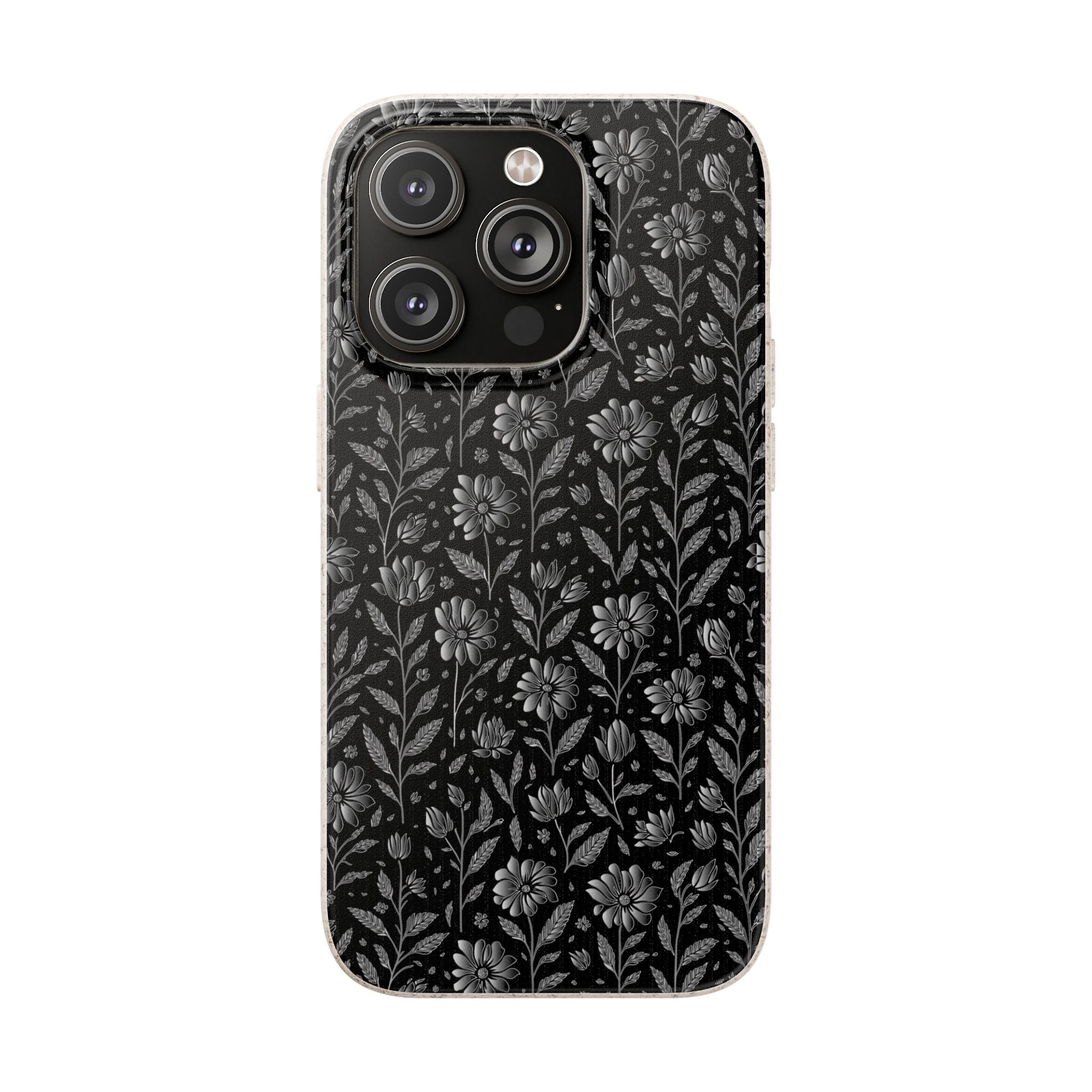 Eco-Friendly Floral Phone Case, Biodegradable iPhone Case, Sustainable Fashion Accessory, Nature Lover Gift, Eco-Conscious Phone Cover