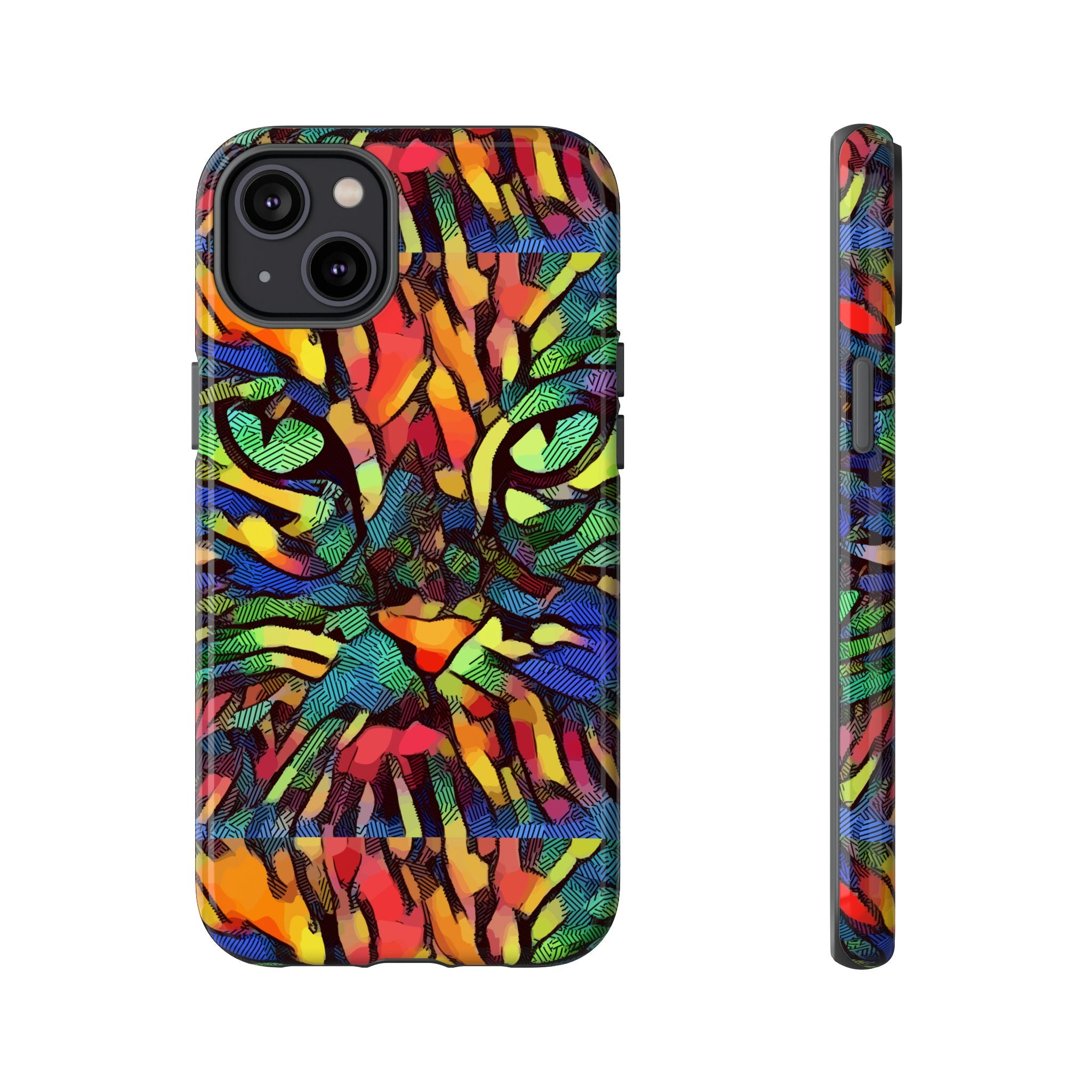 Colorful Phone Cases for Vibrant Style - Tough Cases, Unique Gifts, Animal Print, Artistic Design, Phone Accessories, Eco-Friendly
