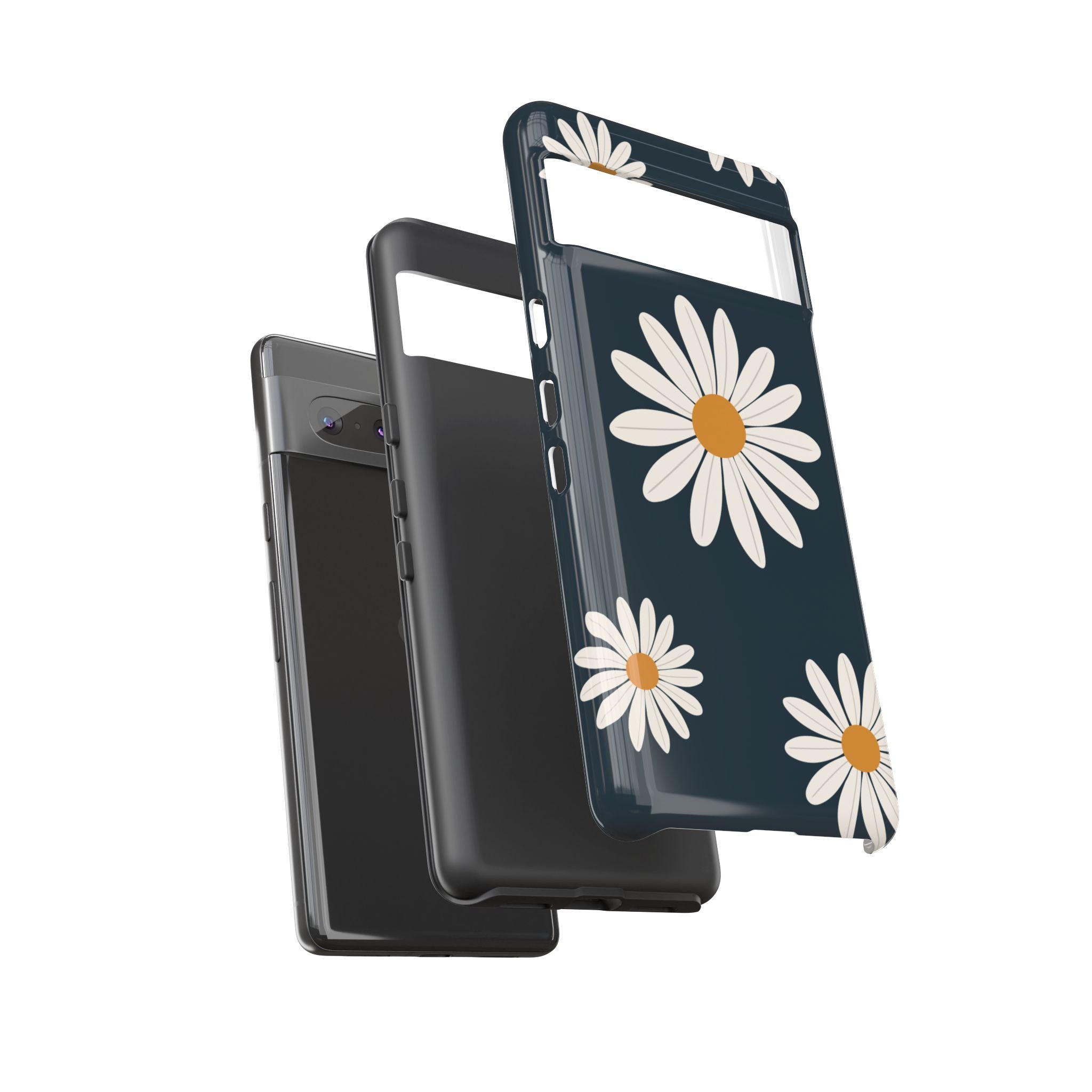 Daisy Phone Case, Floral Phone Cover, Tough Phone Case, Gift for Flower Lovers, Smartphone Accessory, Spring Design