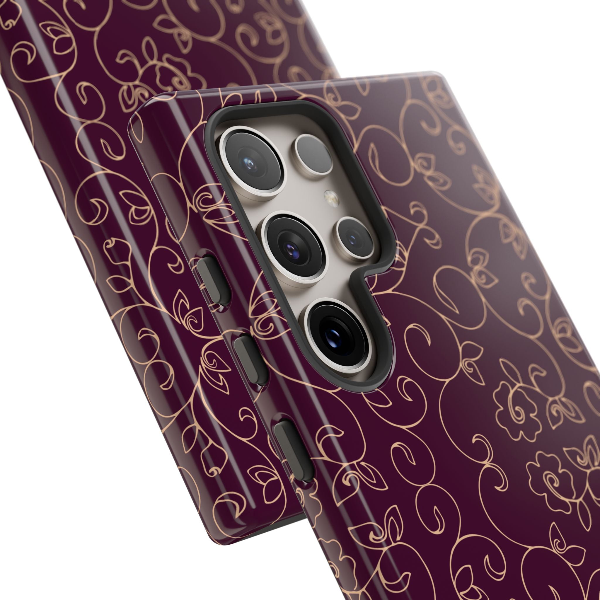 Elegant Floral Phone Case | Durable Mobile Cover, Gift for Her, Floral Design, Stylish Accessory, Phone Protection
