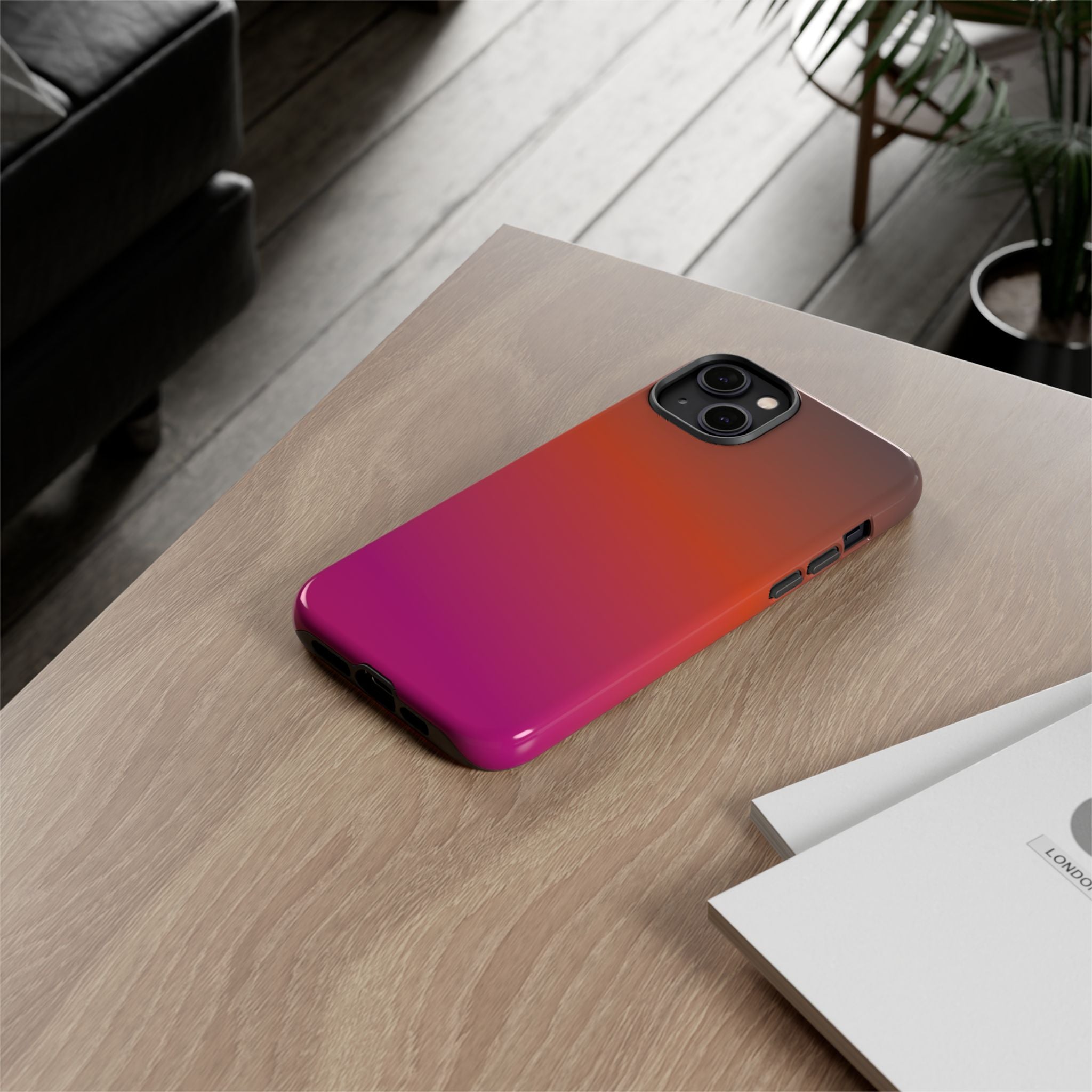 Gradient Phone Case, Custom Tough Case, Durable Phone Accessory, Vibrant Design, Gift for Tech Lovers, Birthday and Holiday Present