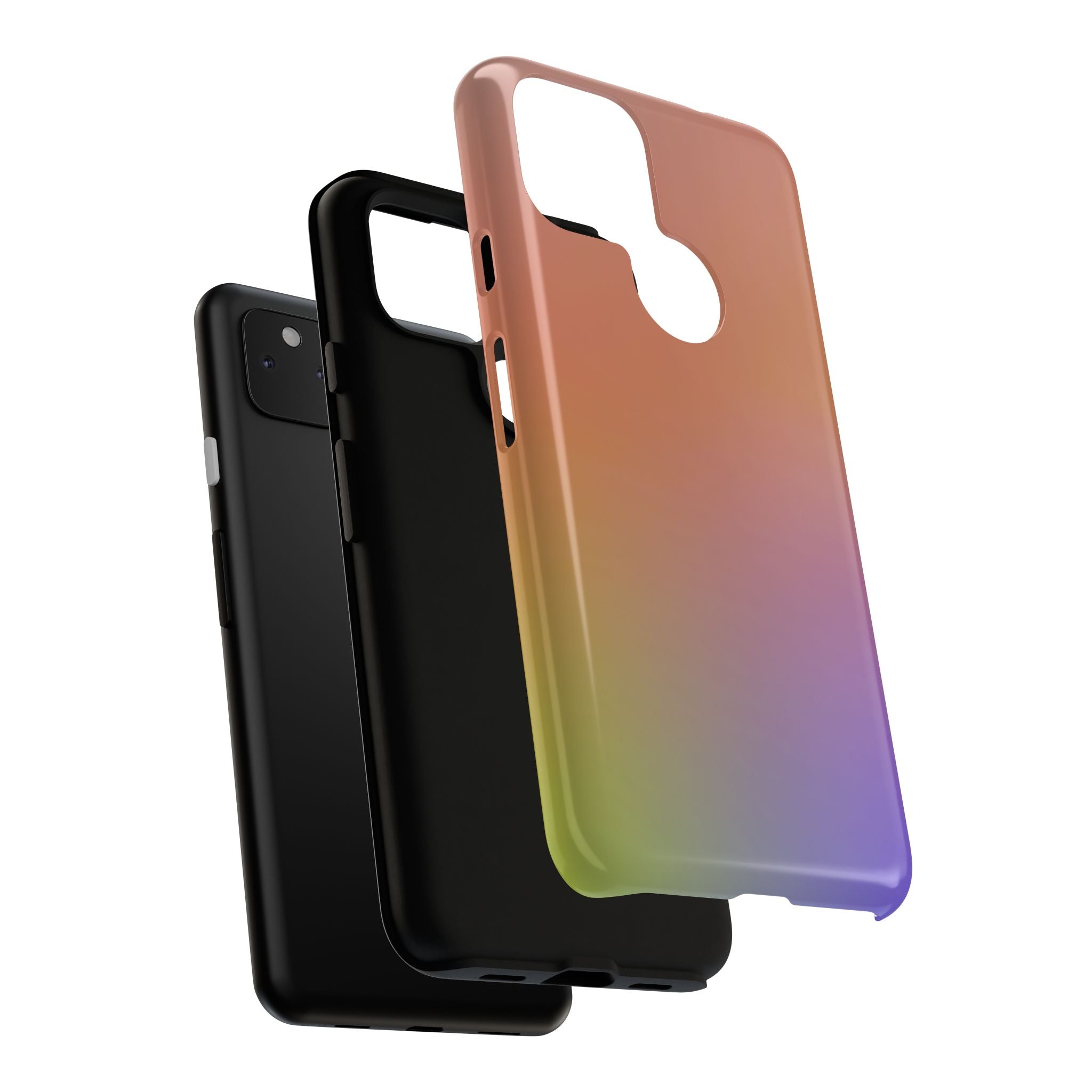 Colorful Gradient Phone Case, Tough Cases for iPhone, Customizable Phone Cover, Trendy Tech Accessory, Gift for Tech Lovers