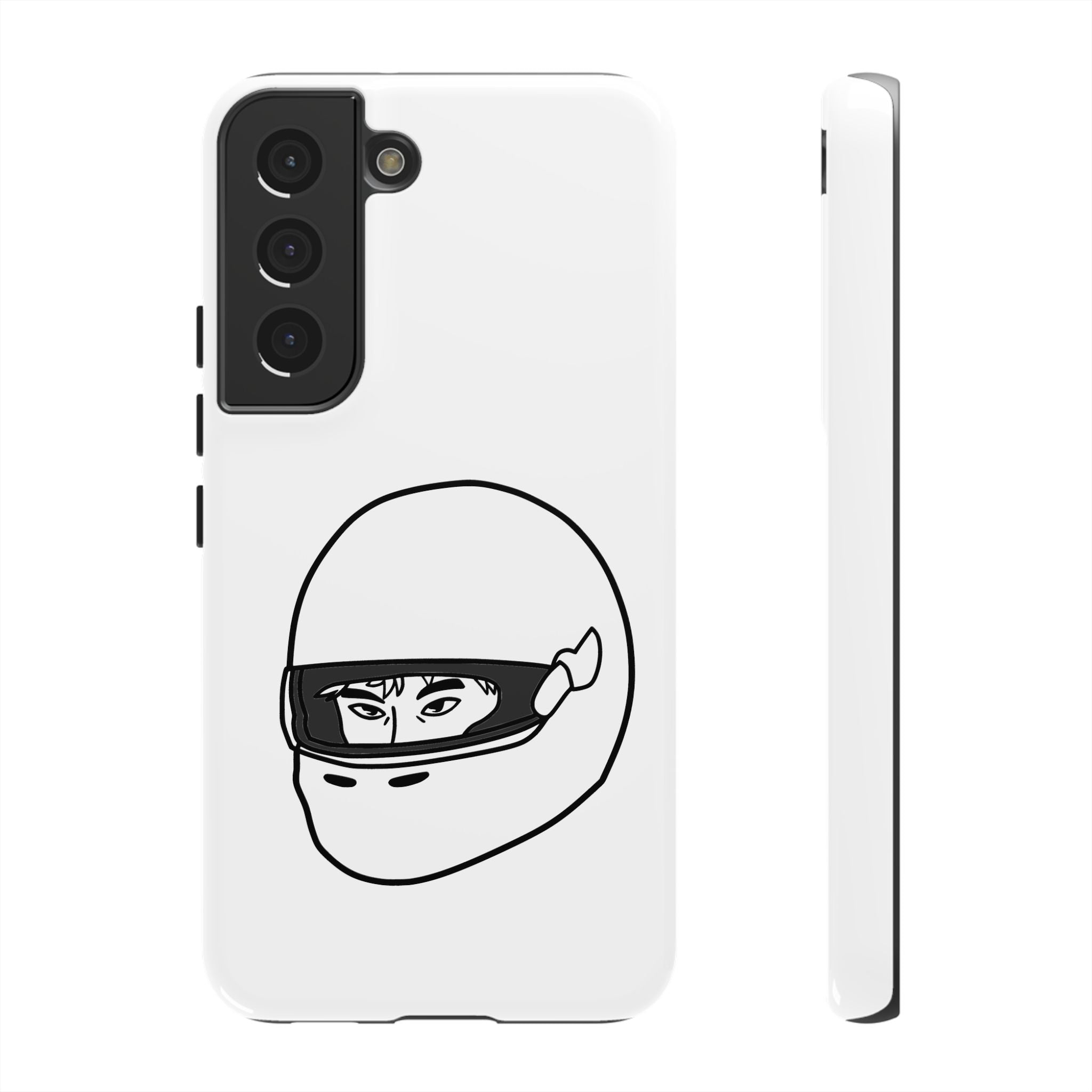 Stylish Phone Case with Racing Helmet Design | Tough Cases | Unique Gift, Motorcycle Enthusiast, Race Lover, Custom Accessory, Everyday Use