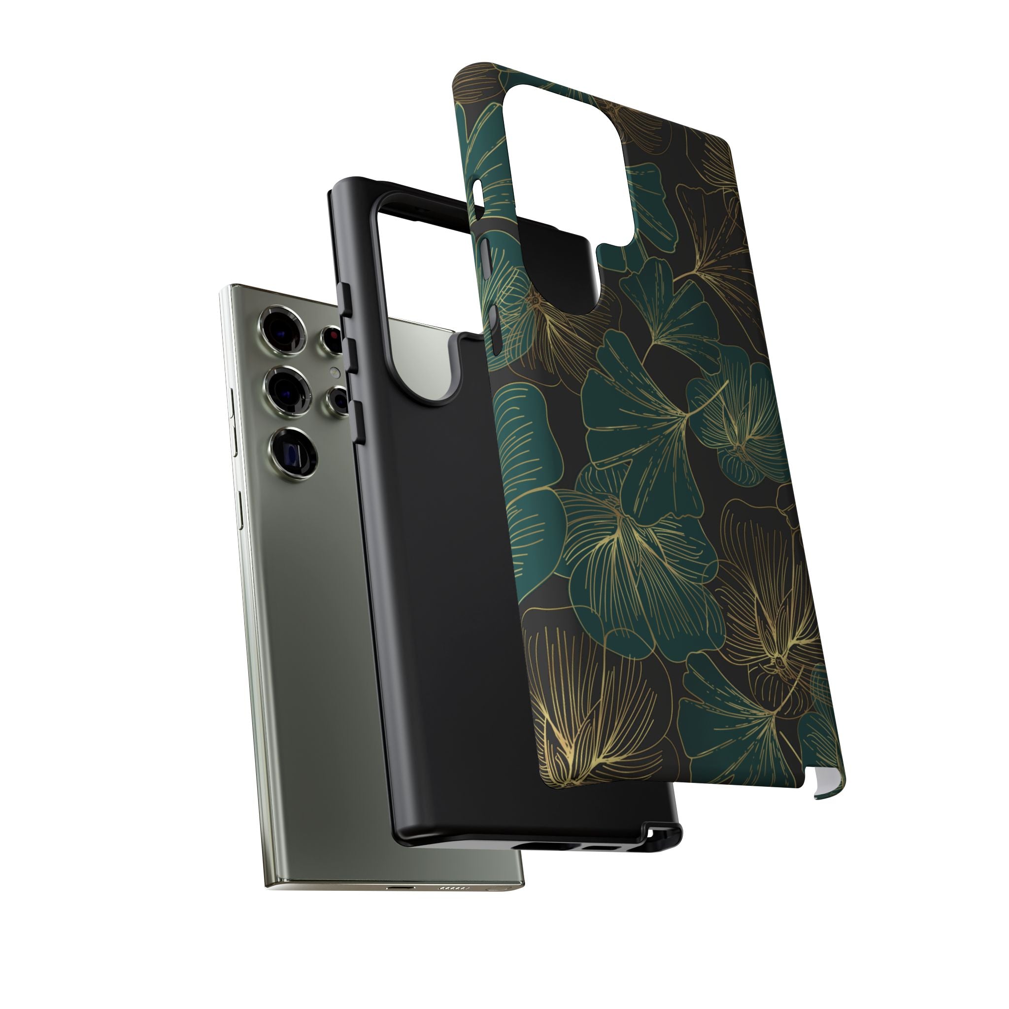 Floral Phone Case - Tough Cases, Protective Cover, Stylish Accessory, Gift for Her, Nature-Inspired Design