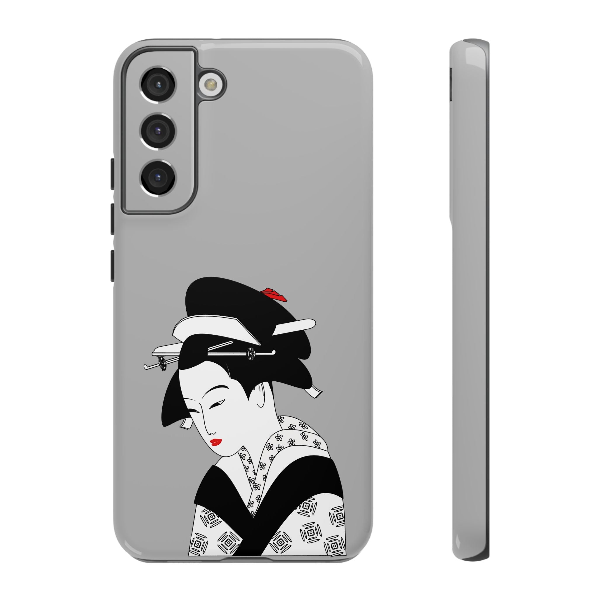 Stylish Phone Case with Japanese Geisha Design, Tough Phone Case, Cute Phone Cover, Japanese Art, Ethnic Style