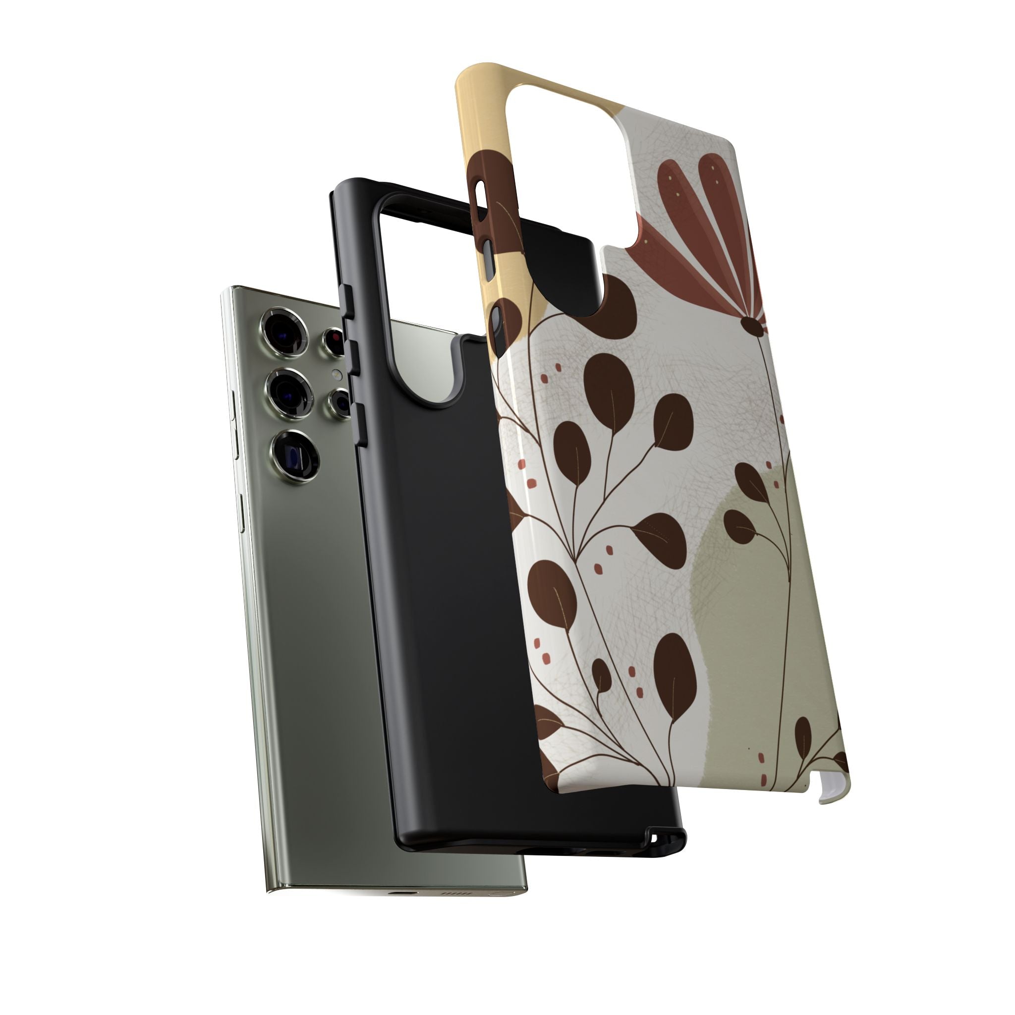 Floral Phone Case - Stylish Tough Cases for Women, Trendy Phone Cover, Gift for Her, Birthday Present, Everyday Use