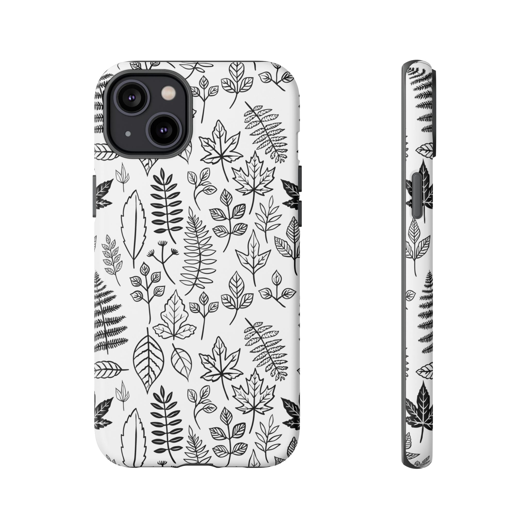 Stylish Phone Case for Nature Lovers, Botanical Design, Gift for Her, Fall Accessories, Customizable Tech Gear