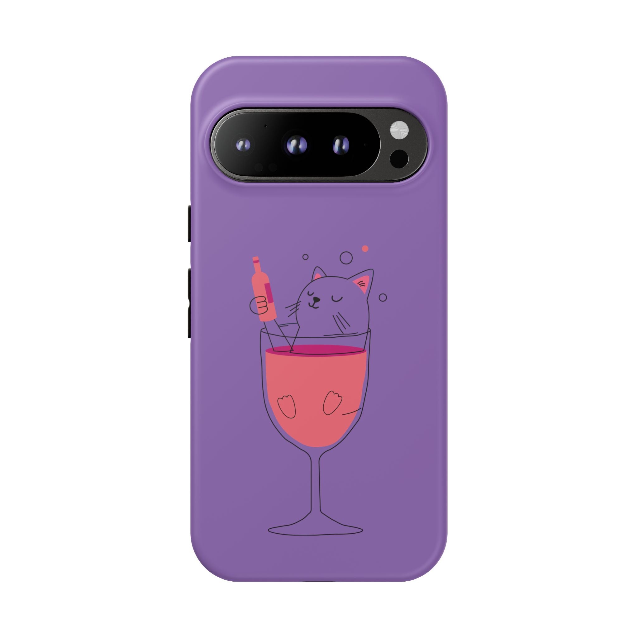 Cute Cat Phone Case, Fun Gift for Cat Lovers, Colorful Phone Cover, Pet Lover Accessory, Unique Cat Themed Case