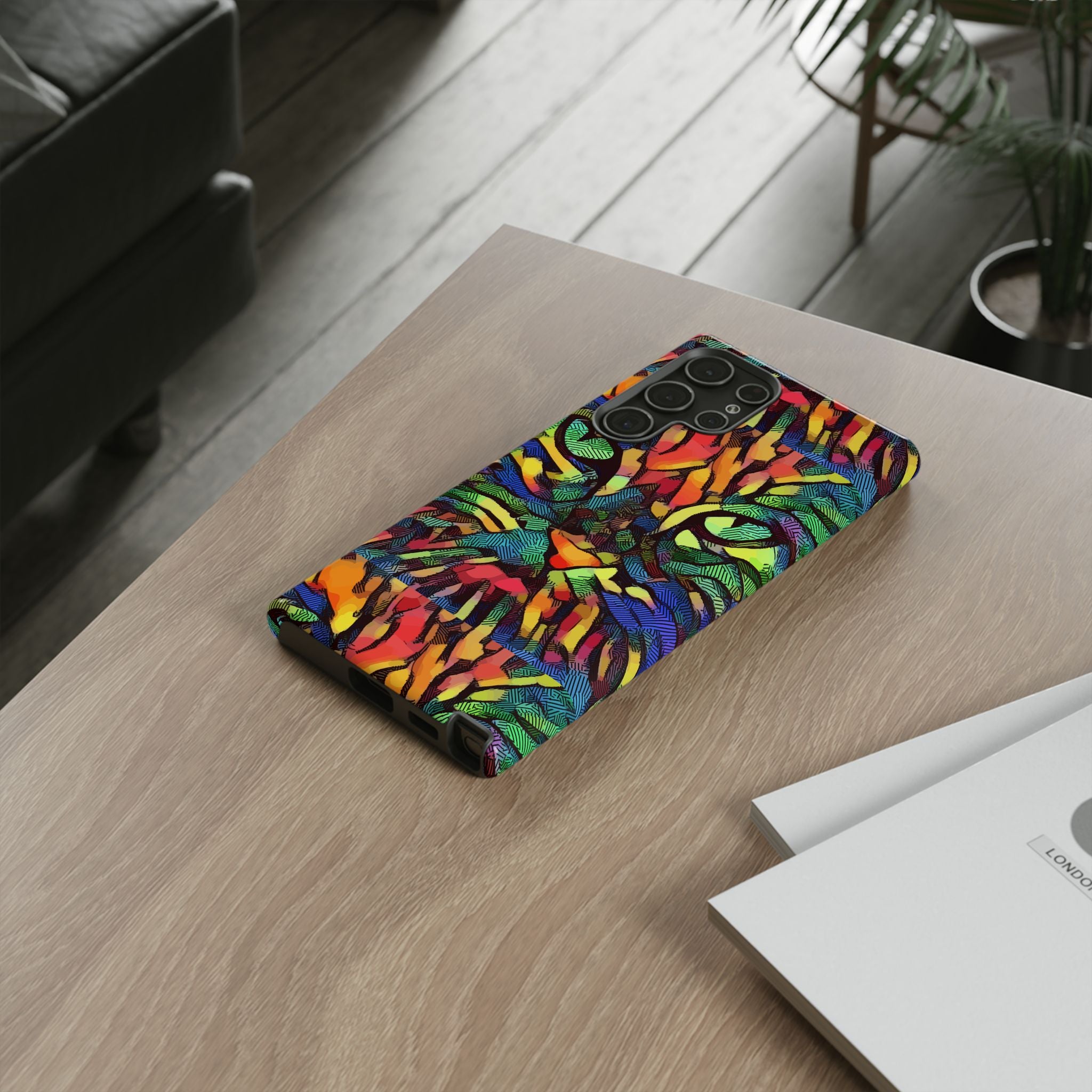 Colorful Phone Cases for Vibrant Style - Tough Cases, Unique Gifts, Animal Print, Artistic Design, Phone Accessories, Eco-Friendly