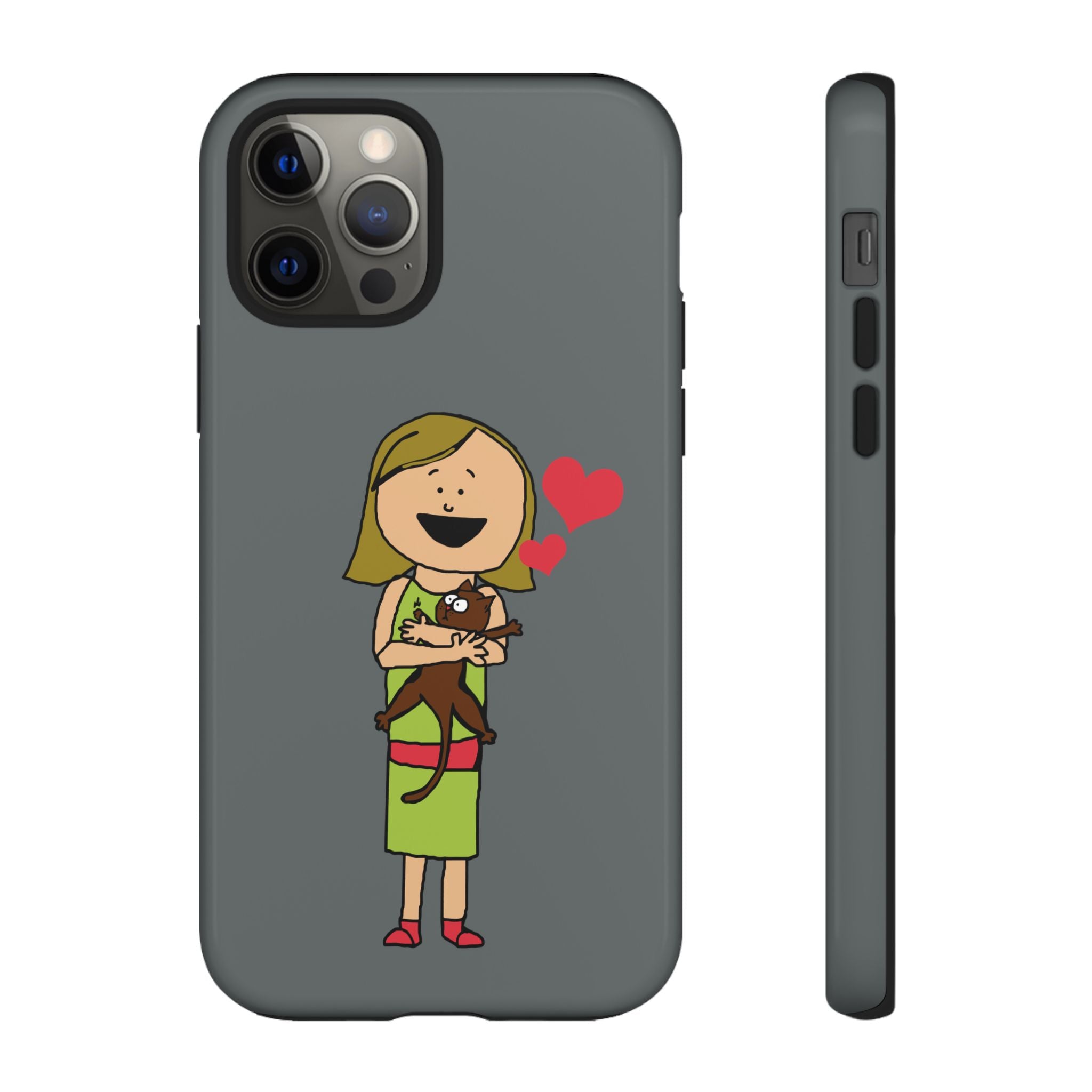 Pet Lover's Phone Case, Cute Animal Phone Cover, Gift for Dog Lovers, Cartoon Design, Fun Smartphone Accessory