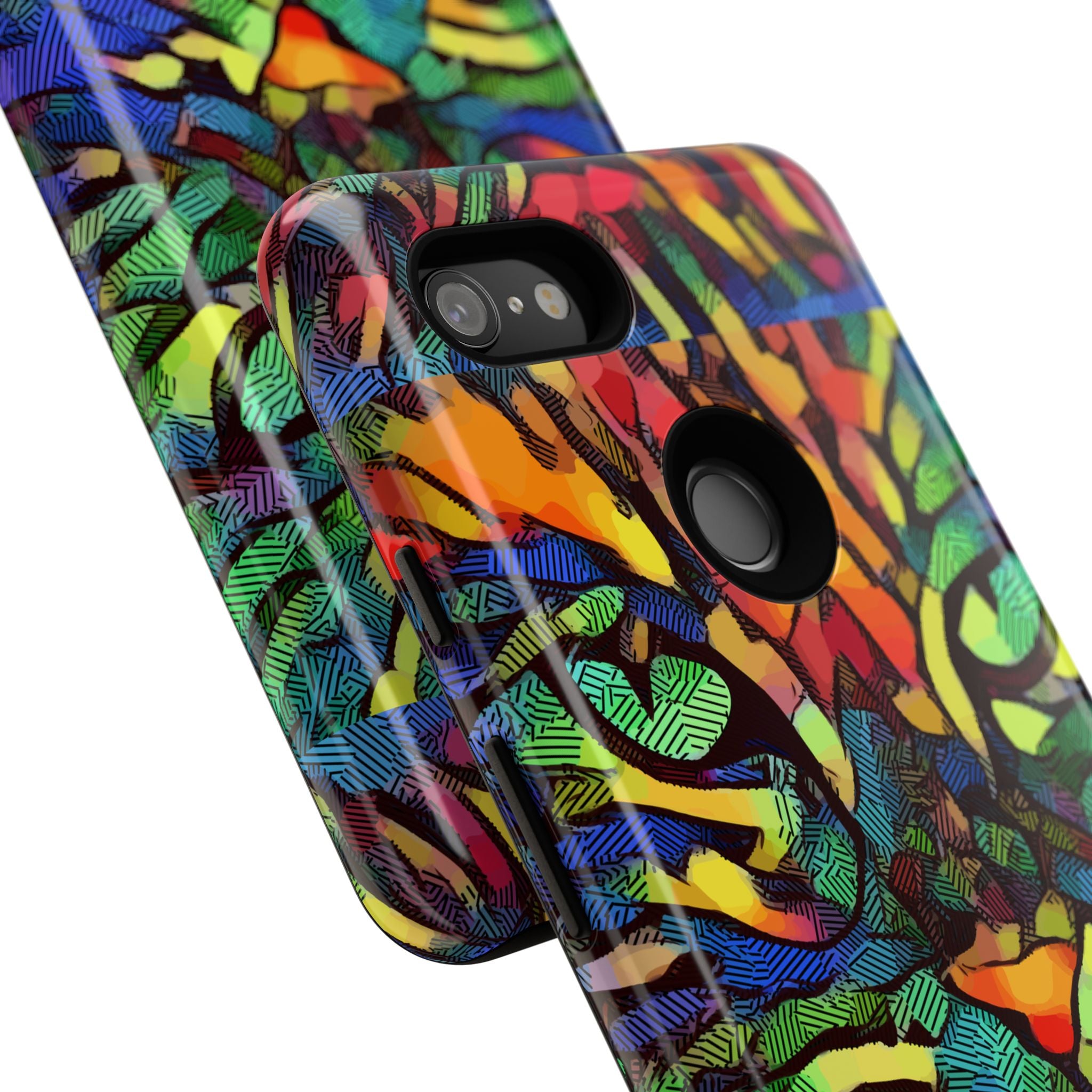 Colorful Phone Cases for Vibrant Style - Tough Cases, Unique Gifts, Animal Print, Artistic Design, Phone Accessories, Eco-Friendly
