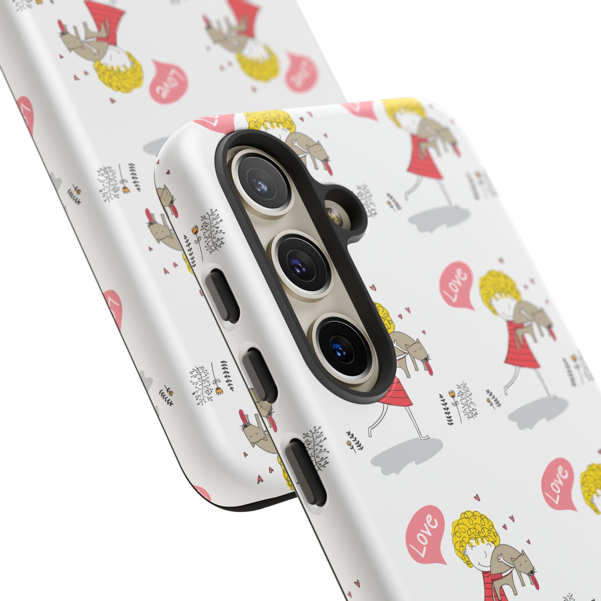 Love-Themed Phone Case | Cute Pet Lover Accessory, Perfect Gift for Birthdays, Anniversaries, Animal Lovers, Valentine's Day