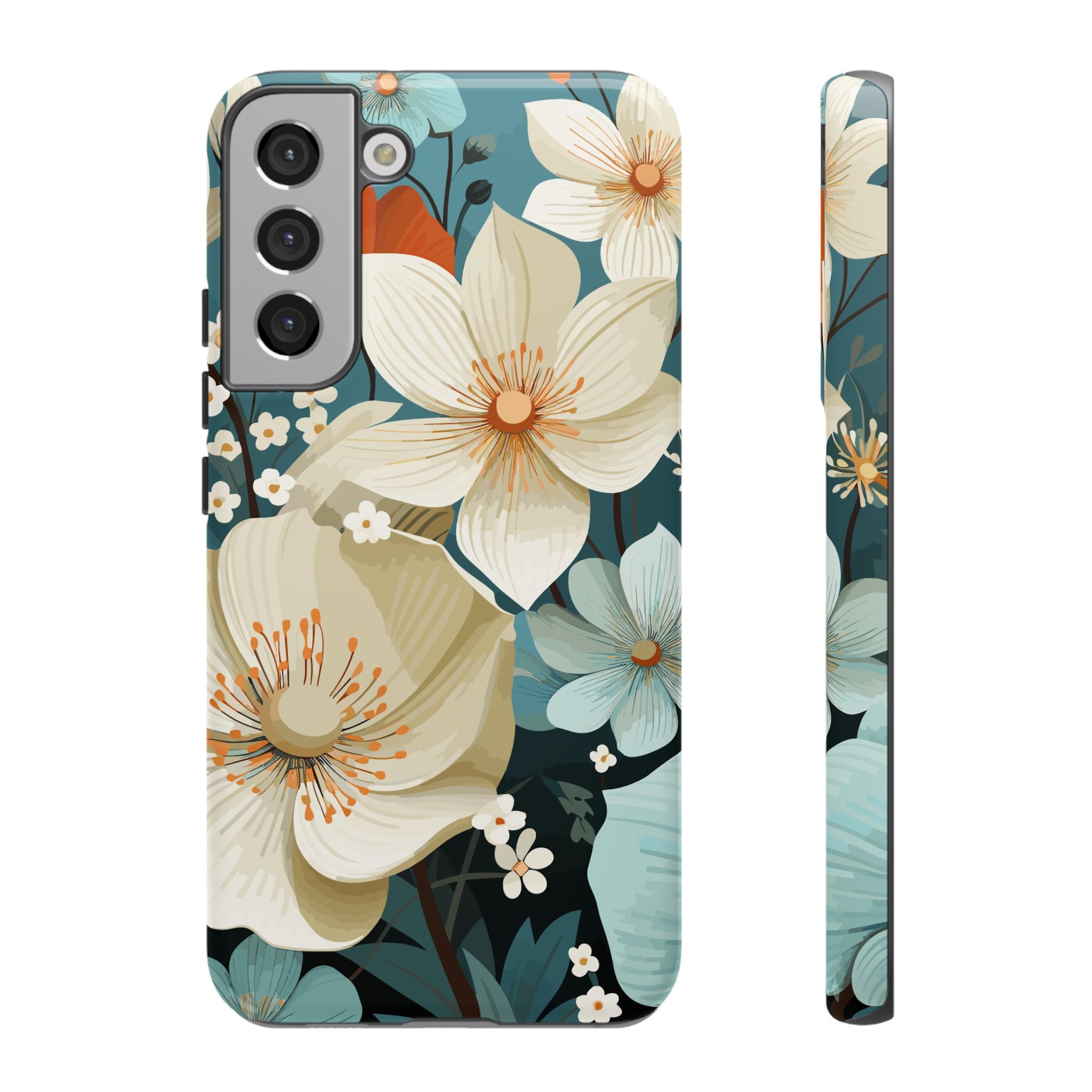 Floral Phone Case, Stylish Tough Cases with Botanical Design, Flower Print Phone Cover, Gifts for Nature Lovers, Eco-Friendly Mobile Cover