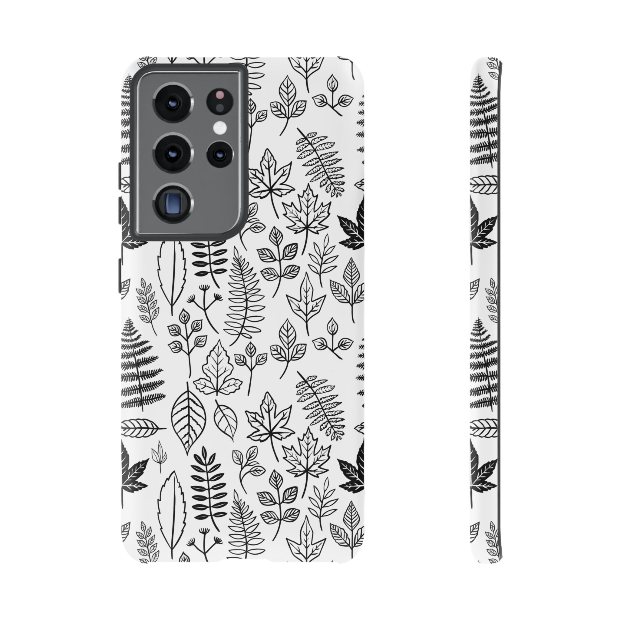 Stylish Phone Case for Nature Lovers, Botanical Design, Gift for Her, Fall Accessories, Customizable Tech Gear