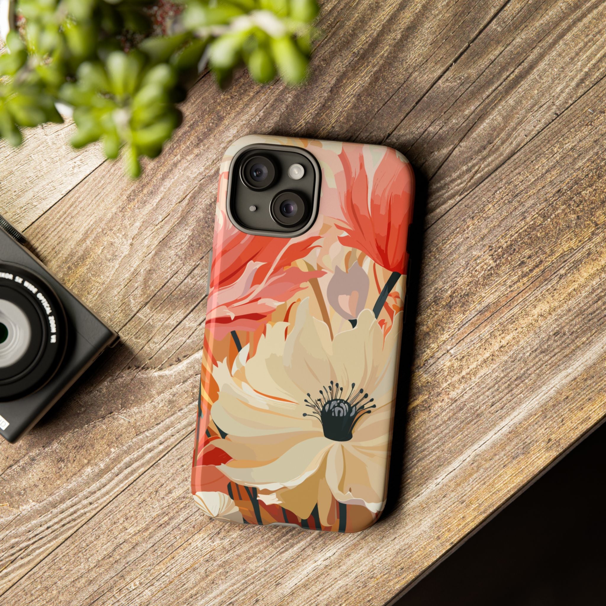 Floral Phone Case, Tough Protective Cover for Floral Lovers, Perfect Gift for Friends, Spring Celebration, Art Lovers Gift